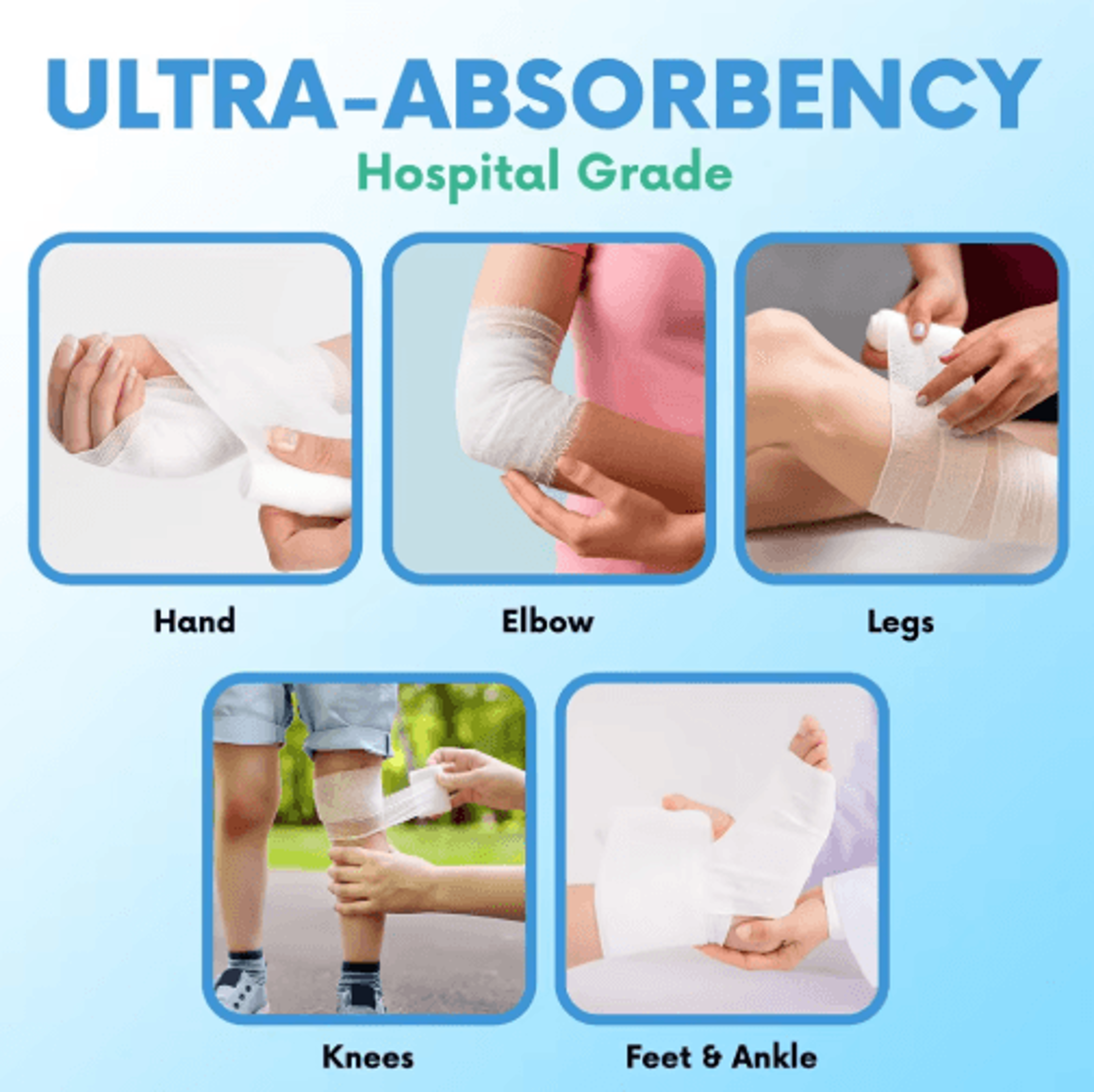 10 Rolls Gauze Bandage Roll With Tape  Breathable First Aid Gauze Wrap For Wound Care  Medical Supp 6