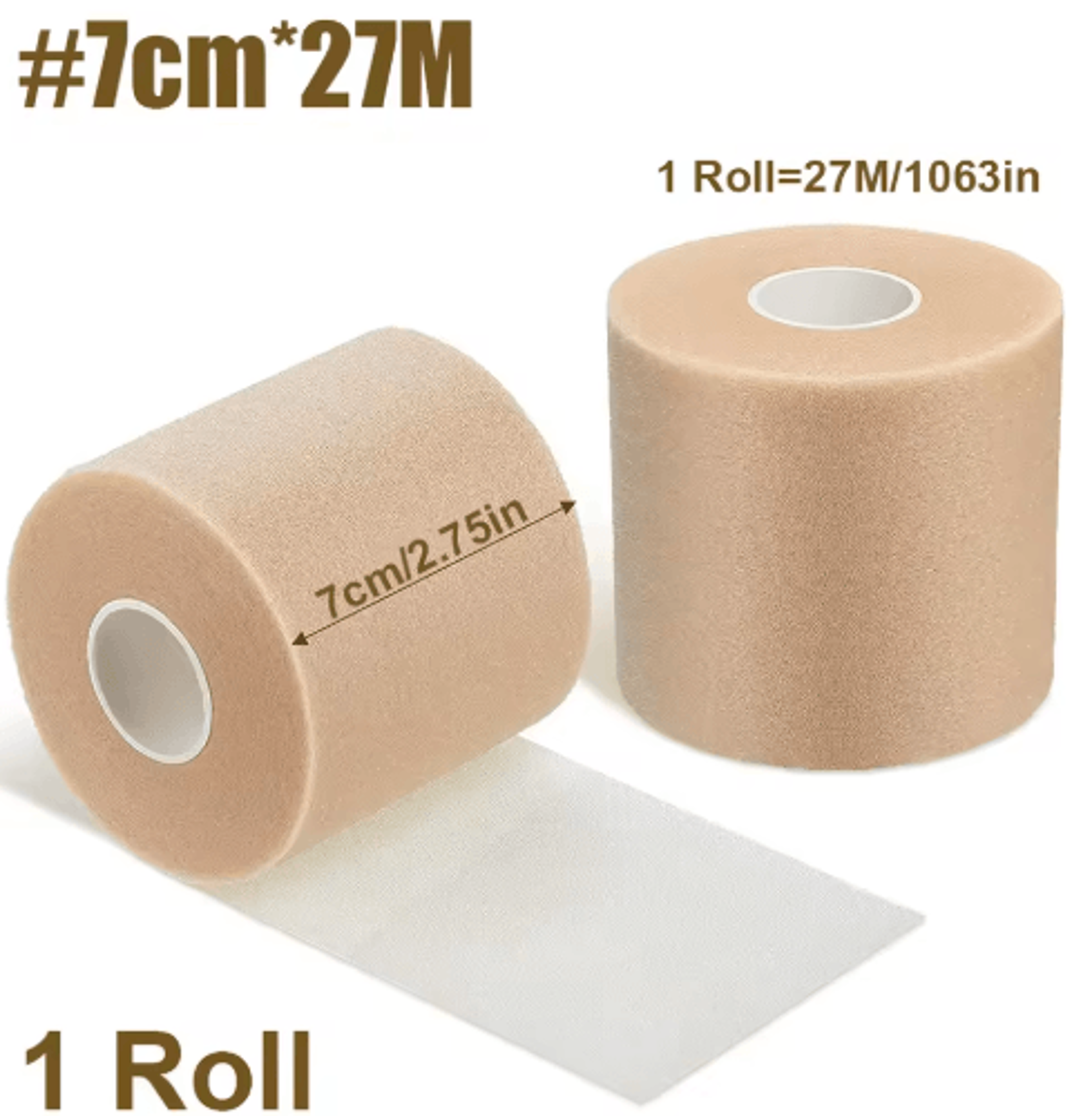 RGGMQQ 4PCS Athletic Pre Wrap Tape  Foam Prewrap For Ankles Wrists Knees  Hair Protection 1