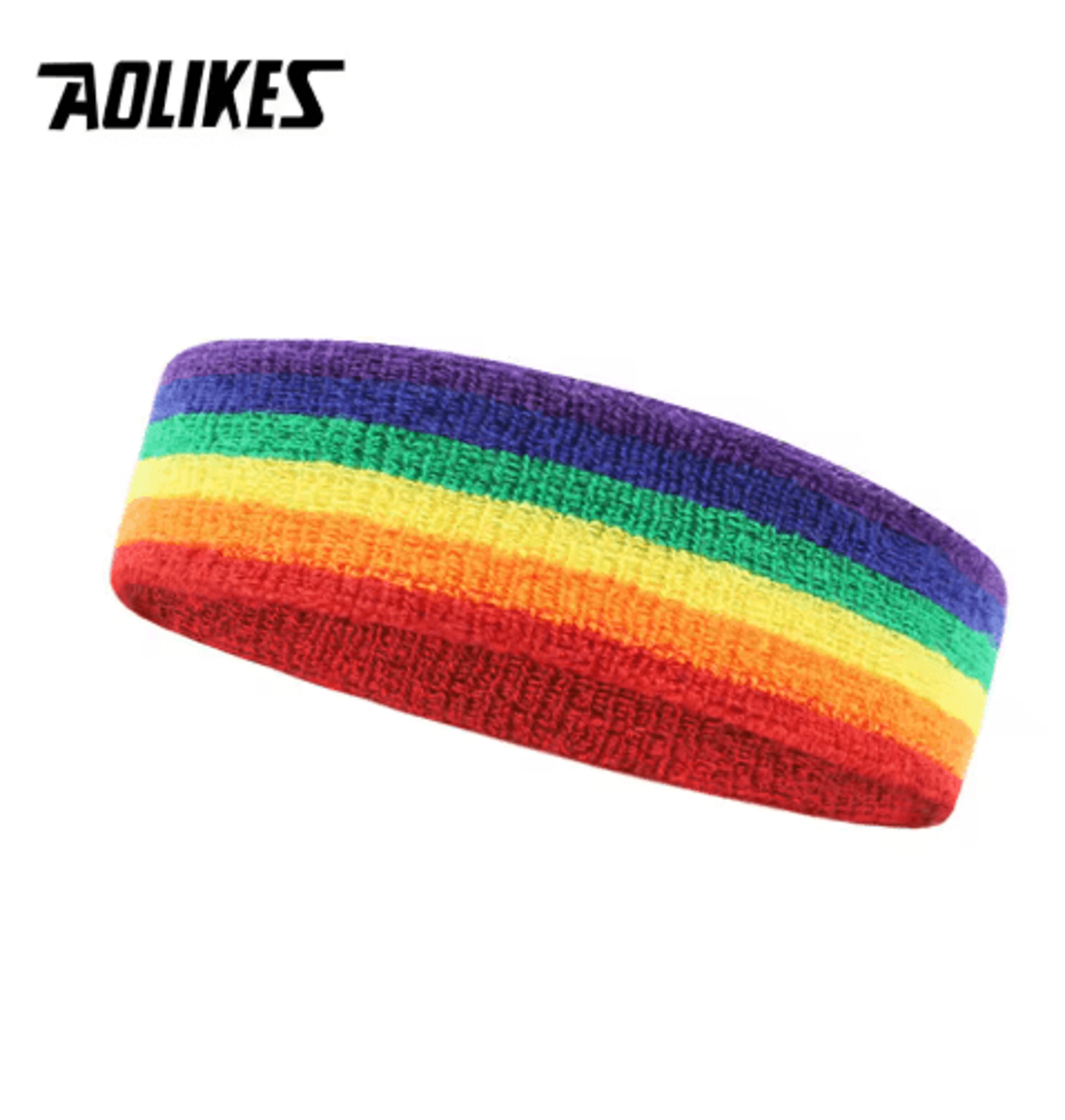 AOLIKES Cotton Athletic Headband  Elastic Sweatband For Basketball Gym Running  Fitness 1