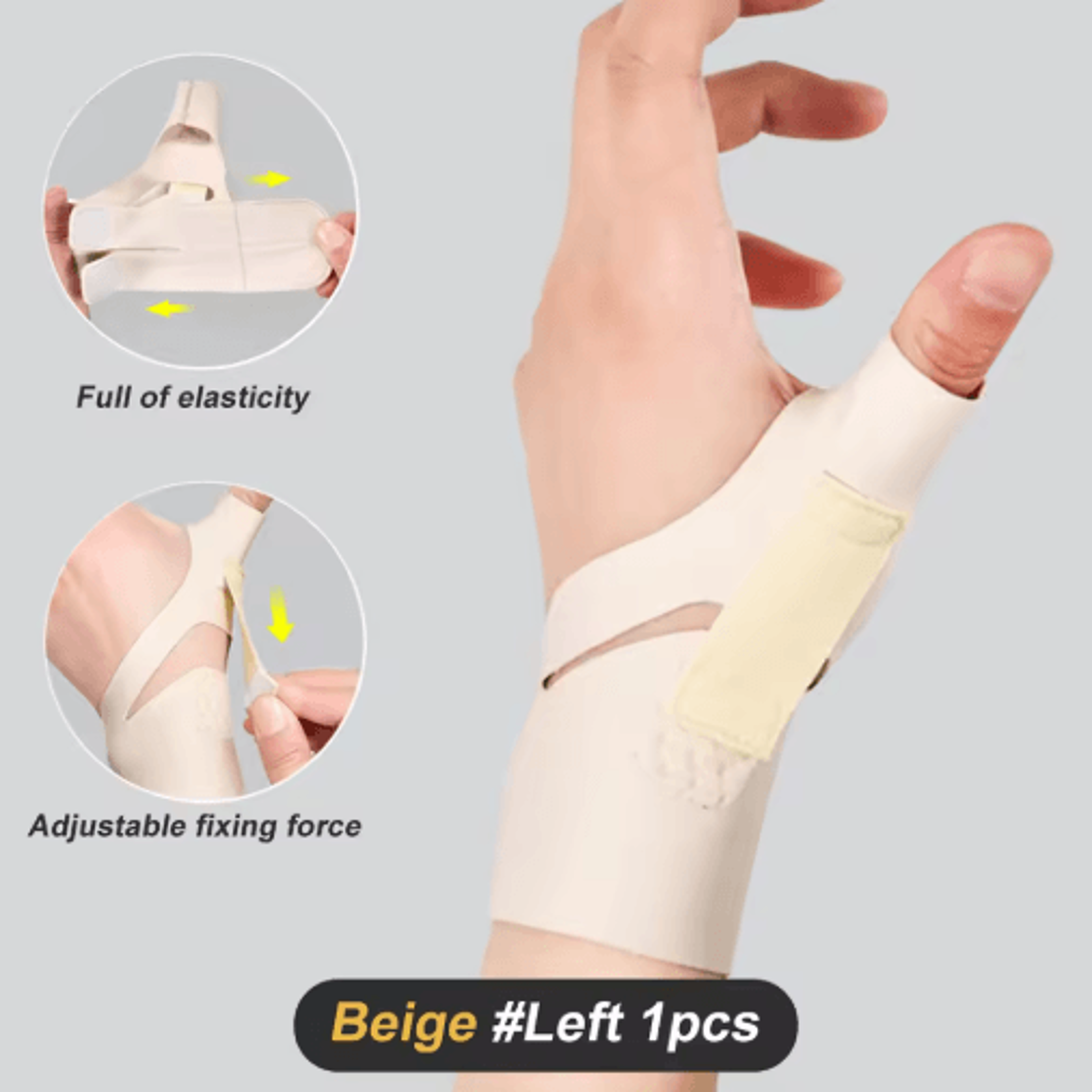 Adjustable Thumb Spica Brace  Thumb Support Splint For Arthritis Trigger Thumb  Everyday Stability 3