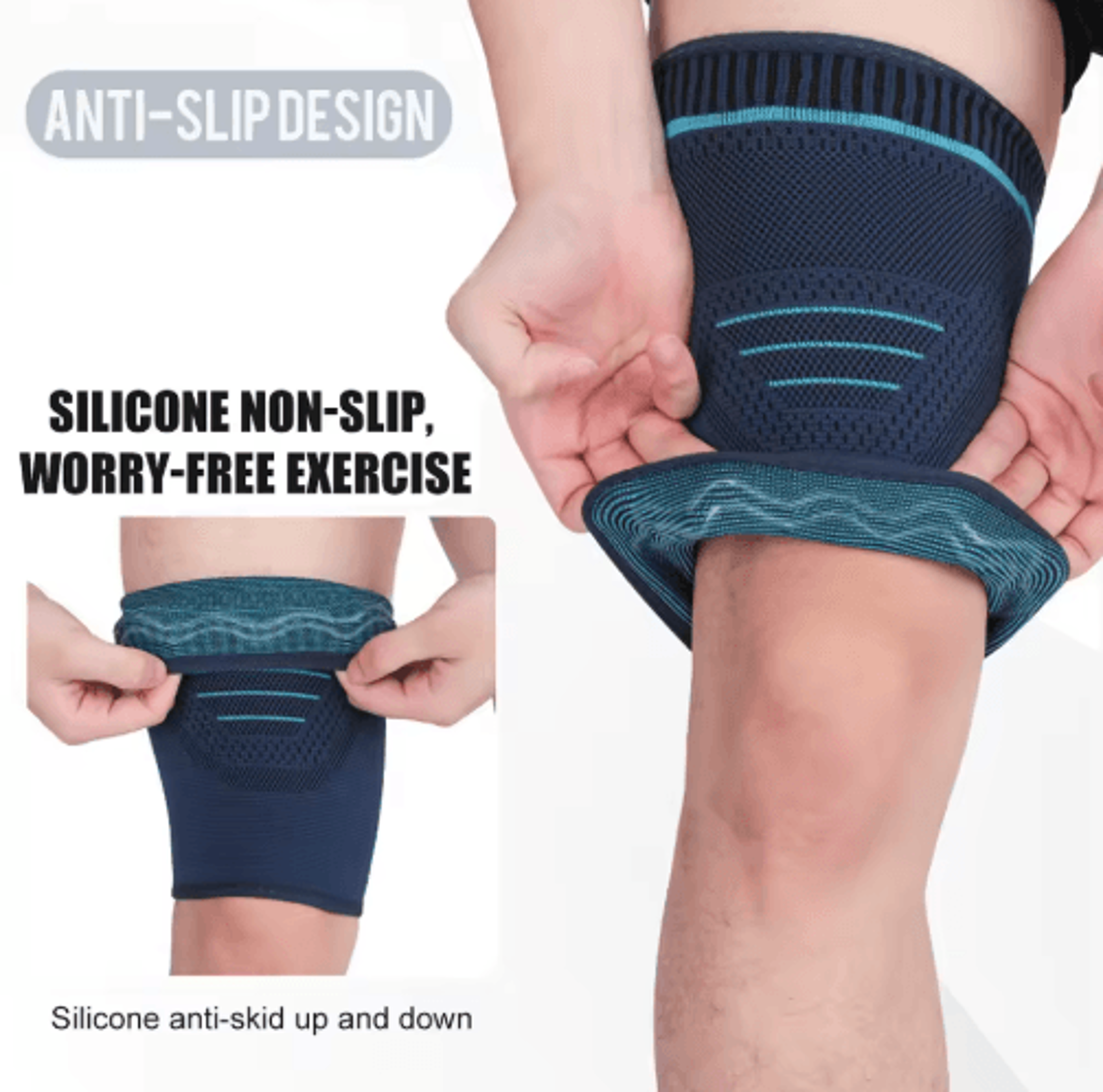 Thigh Compression Sleeve  Breathable Quad  Hamstring Support For Running Gym  Weightlifting 9