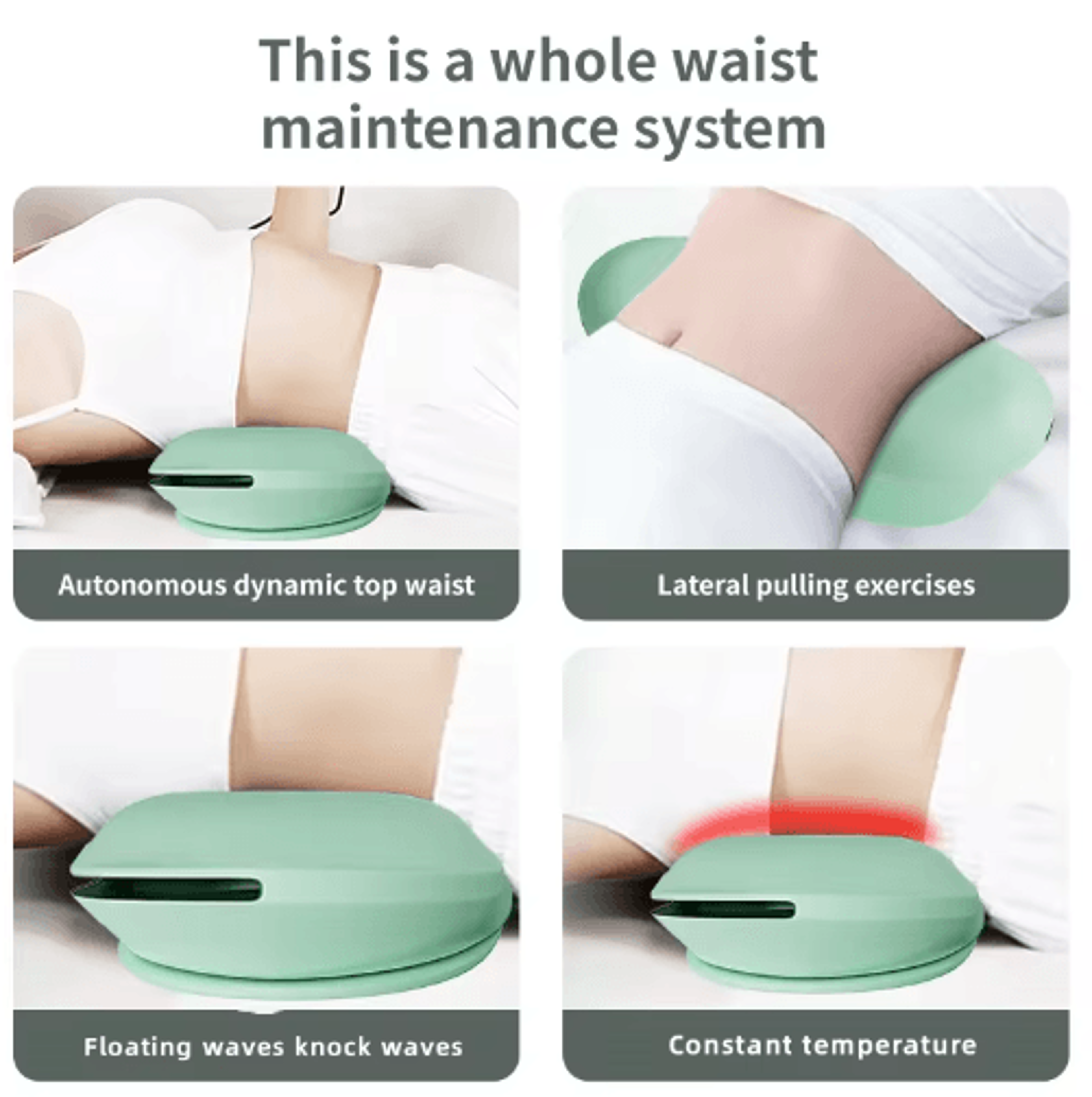 Electric Lumbar Traction Device With Heat  Adjustable Inflatable Back Stretcher 6