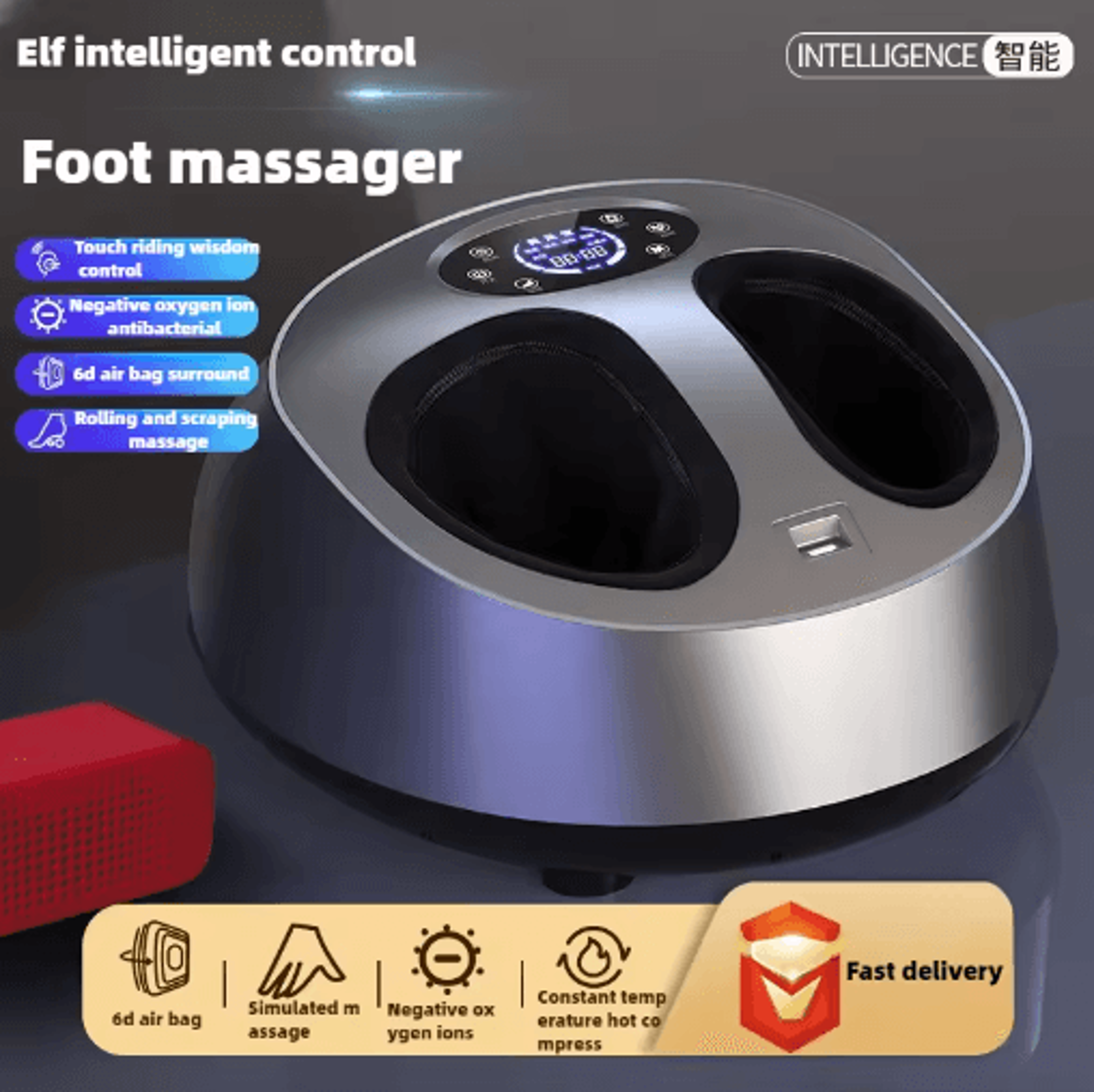 Fully Automatic Shiatsu Foot Massager Machine With Heat  Air Compression 0