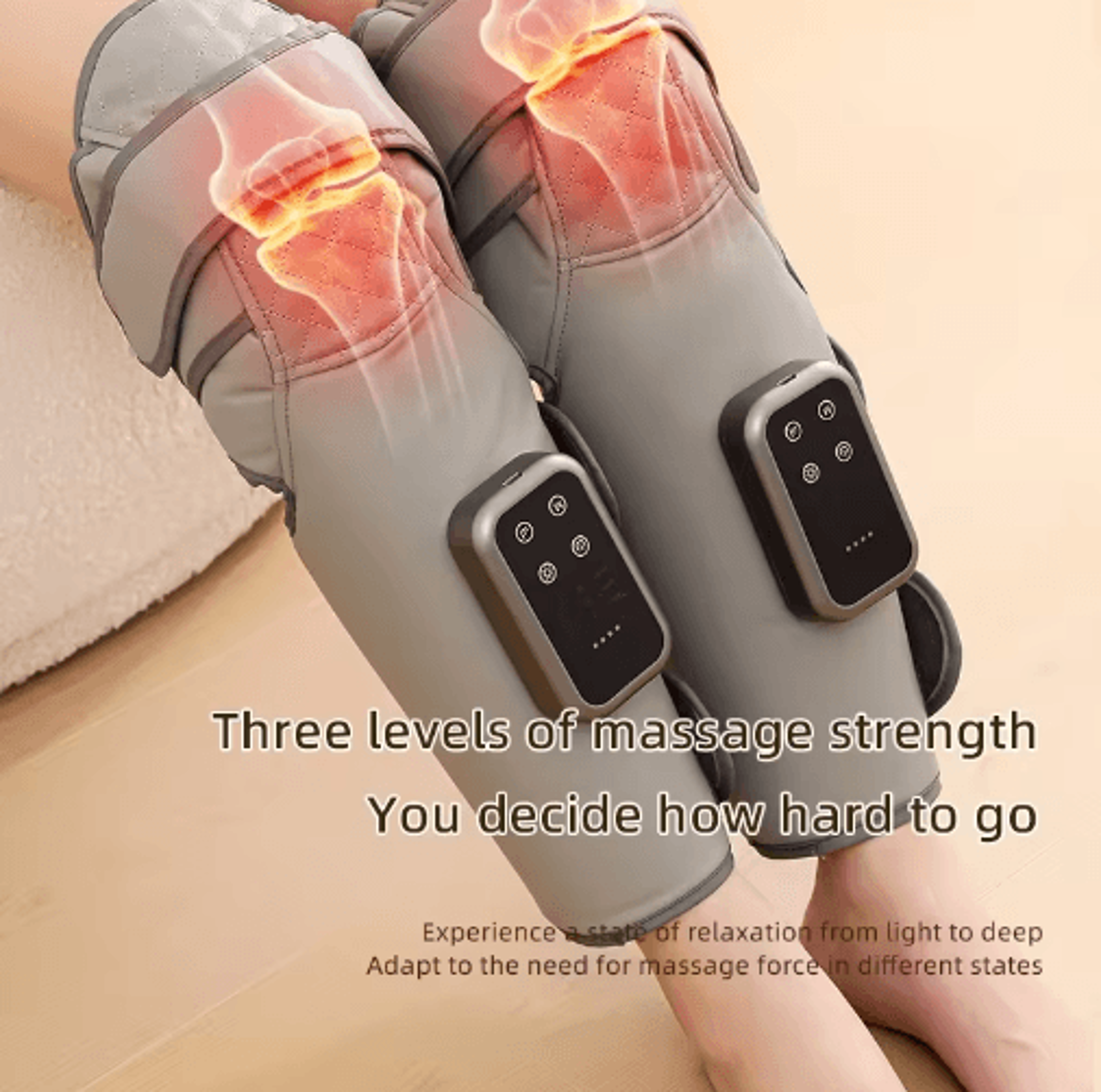 360 Full Leg  Knee Massager With Air Compression Heat  Calf Massage 0