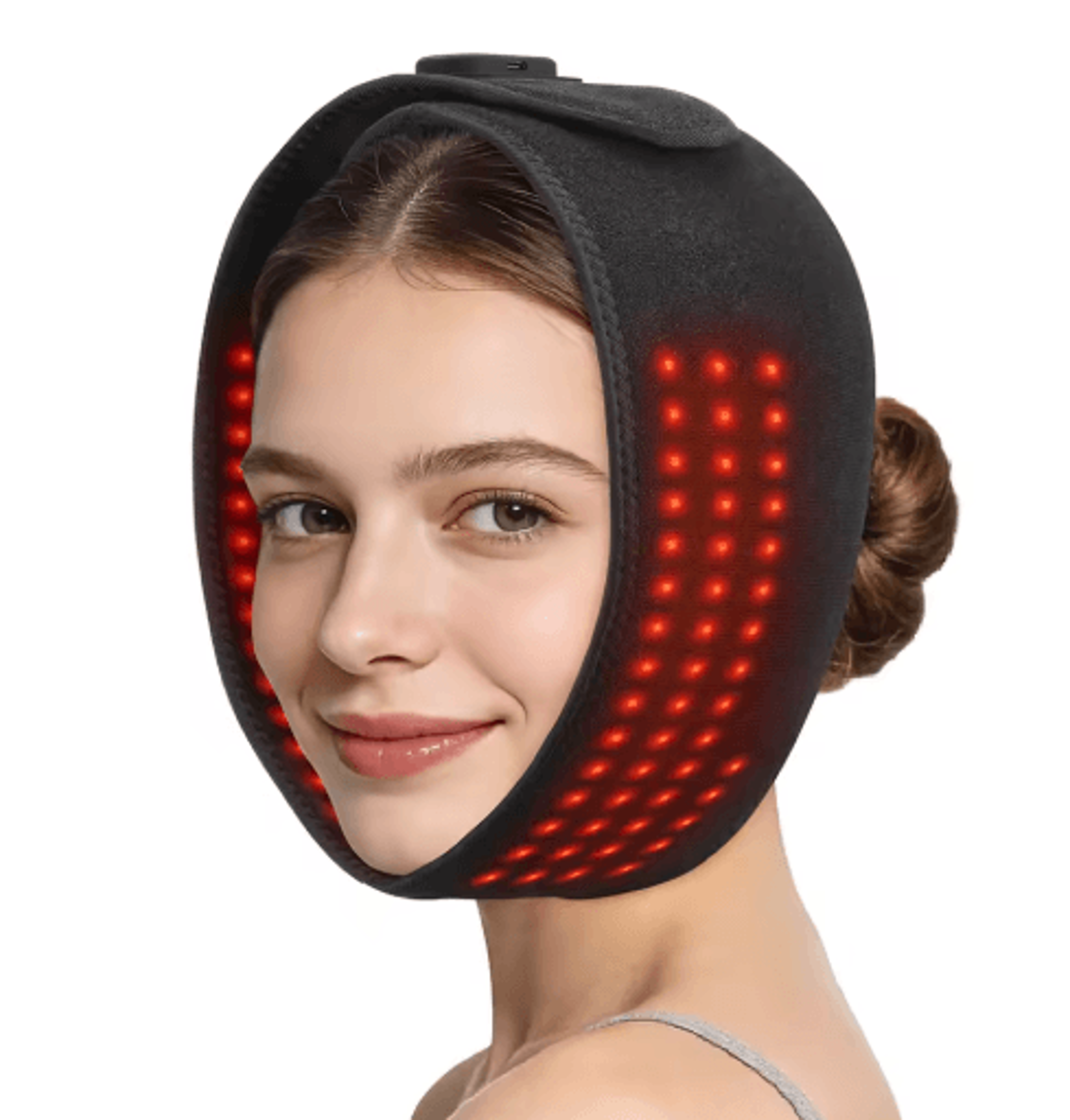 660nm Wireless LED Face Mask With 100 LEDs  5000mAh Rechargeable Battery 1