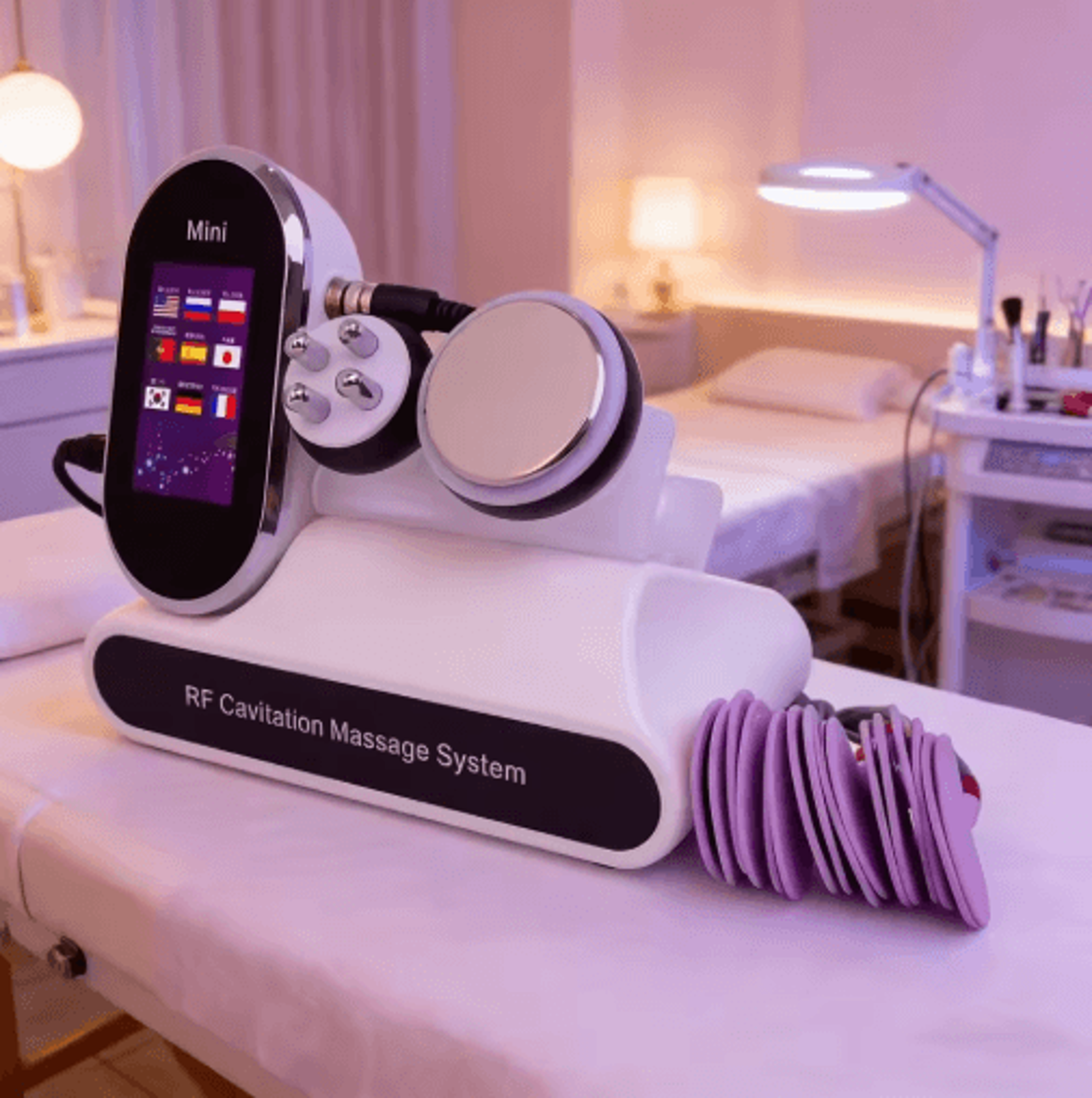 Multifunction Ultrasonic Cavitation Machine With EMS Muscle Stimulator  Radio Frequency Body Contou 0