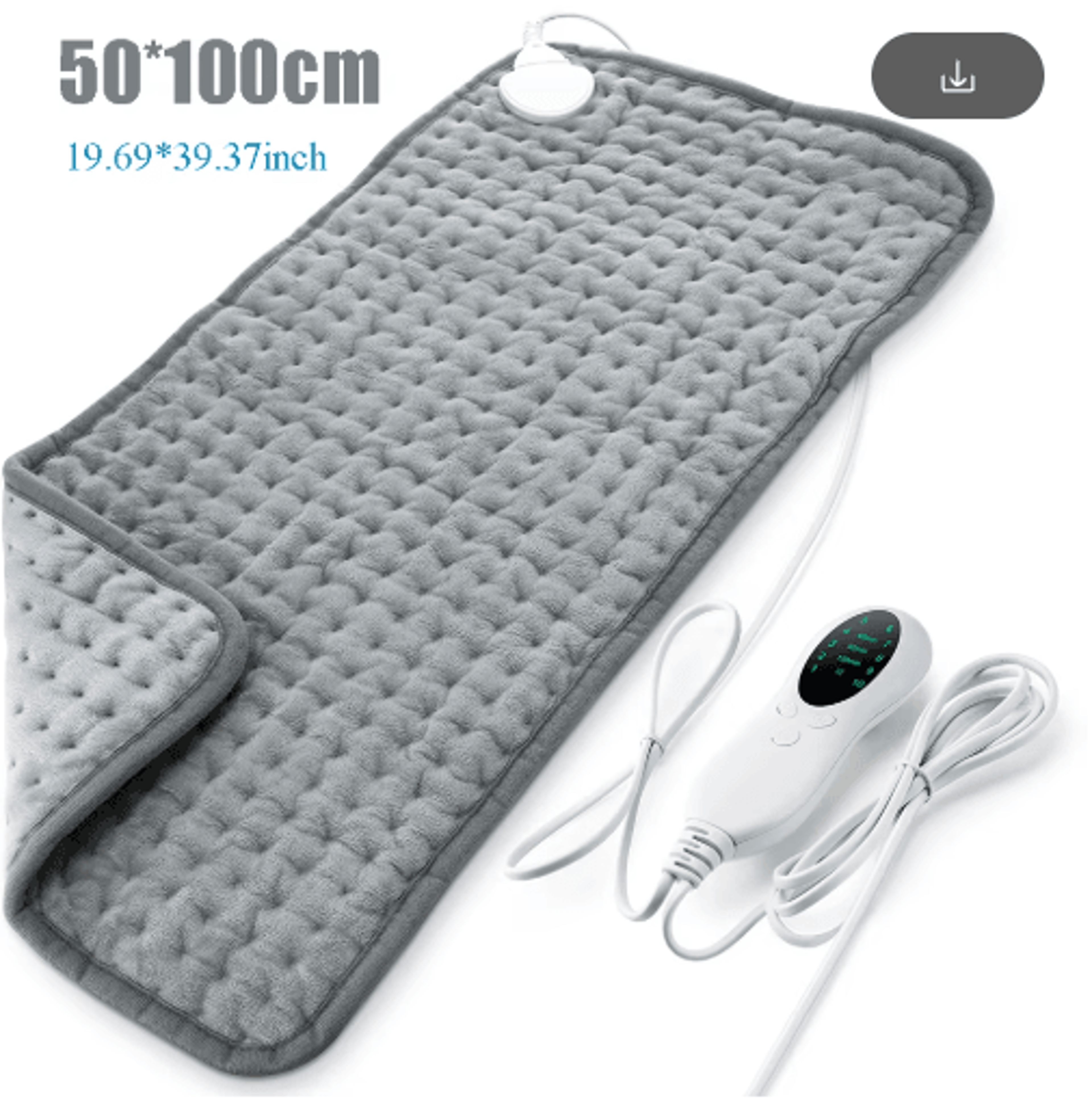 Electric Heating Pad Blanket For Neck Shoulders Back  Legs  Washable 50 By 100cm Heated Throw 0
