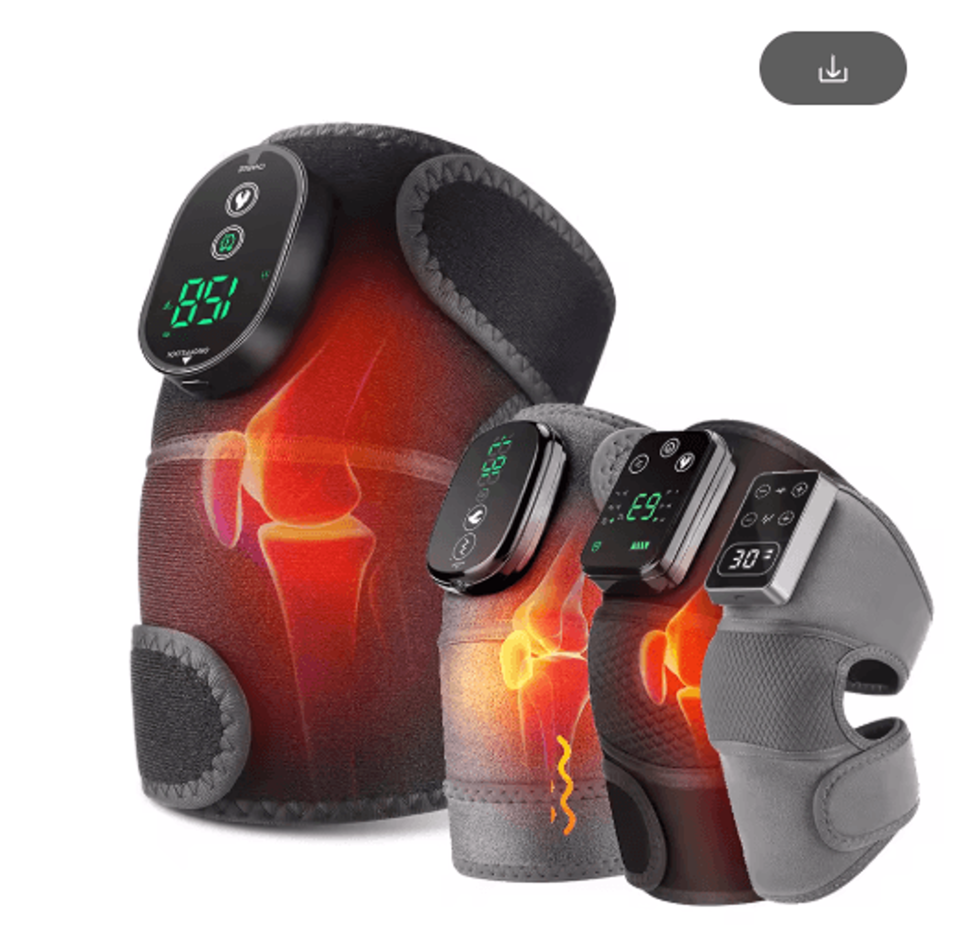 3in1 Heated Joint Support Wrap For Knee Shoulder  Elbow With Hot Compress Therapy 0