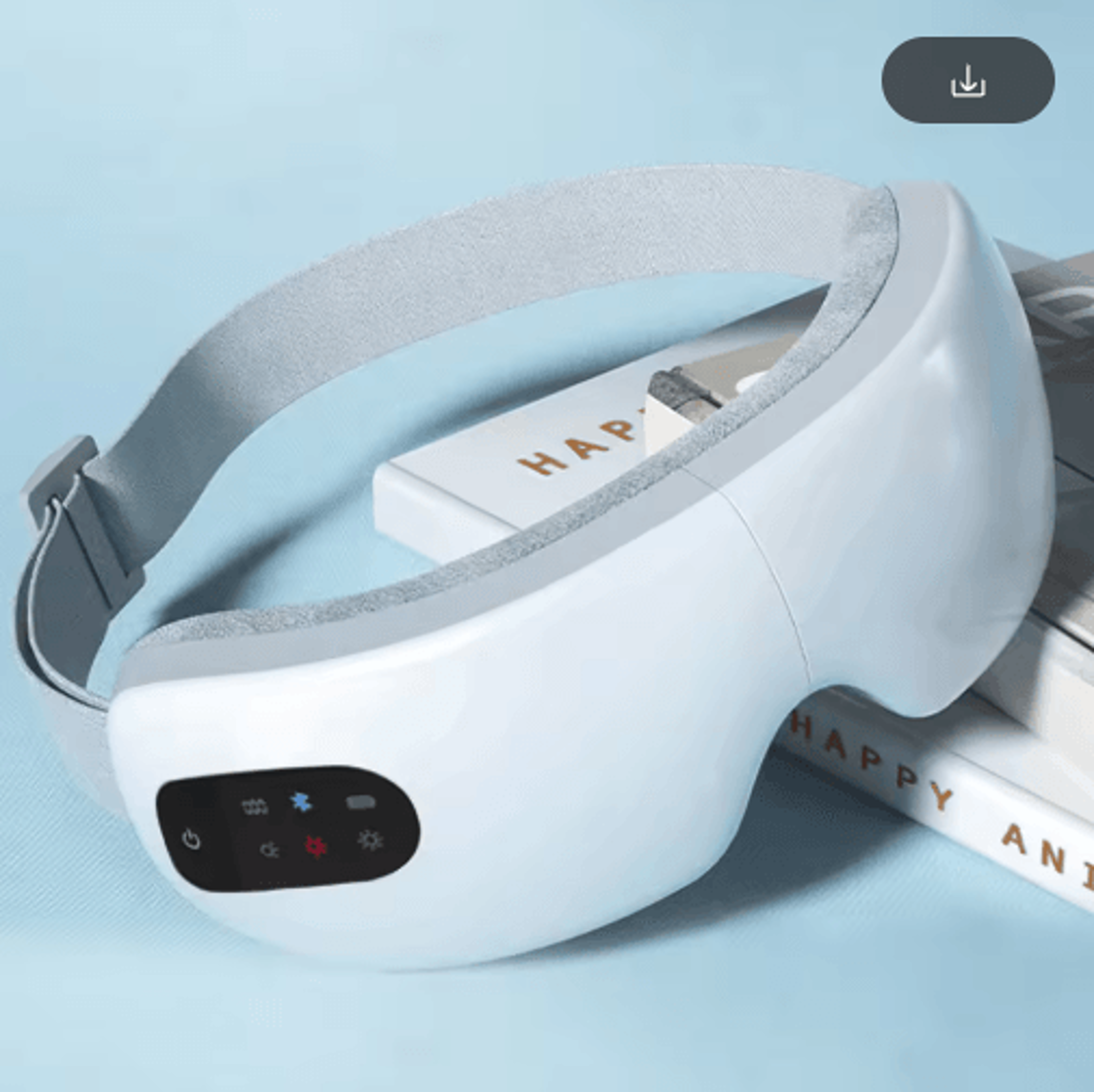 Smart Eye Massager With Heat Vibration  Bluetooth Music  Wireless Eye Relaxation Mask 0