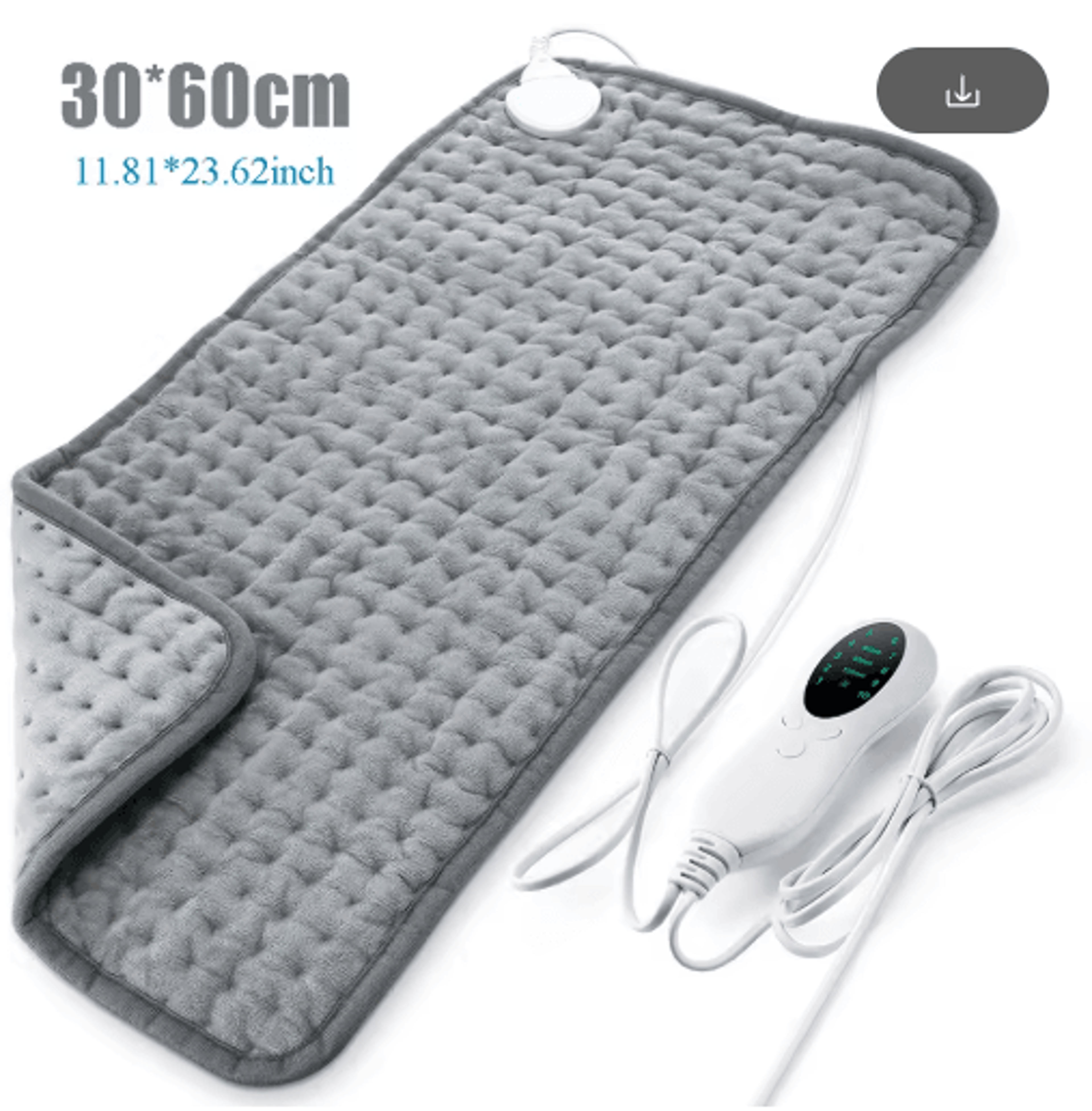 Electric Heating Pad With 9 Temperature Levels  USB Heated Blanket For Menstrual Comfort Hands Feet 0