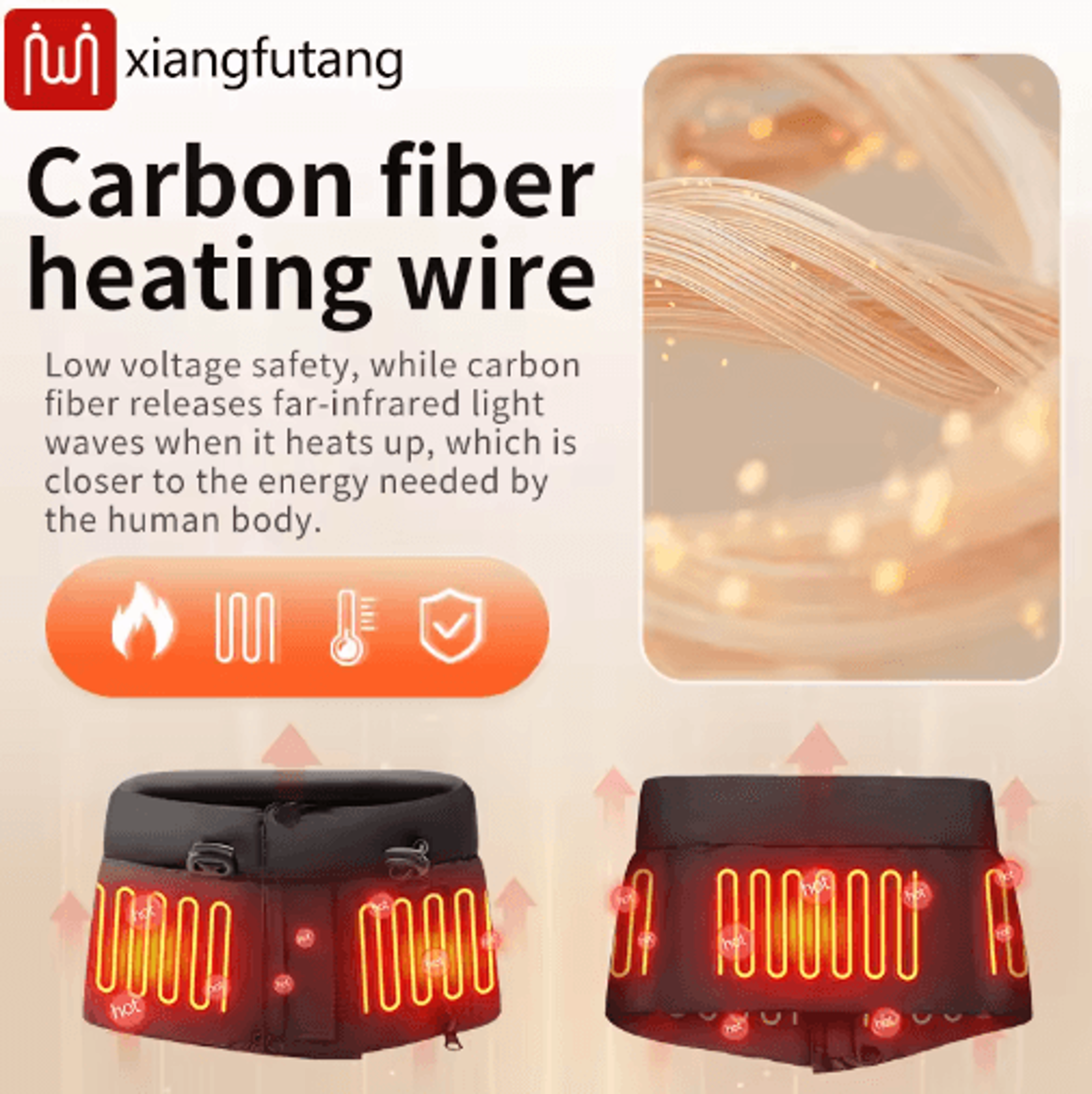 Electric Heated Neck Wrap  Adjustable Neck Warmer Scarf With 3 Temperature Levels 5