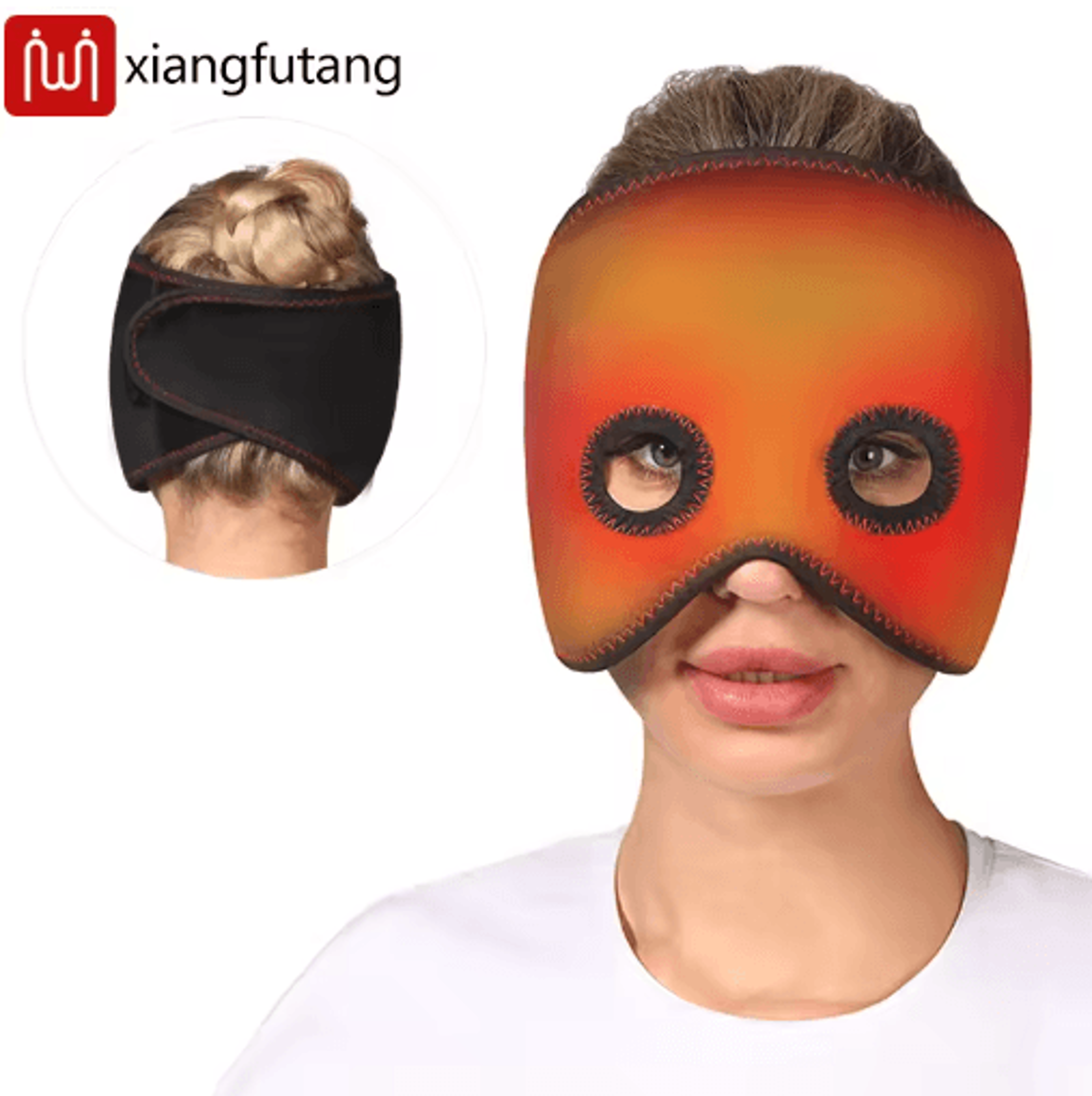 Electric Heated HalfFace Mask  Facial Heating Massage Device With 3 Adjustable Temperature Levels 0