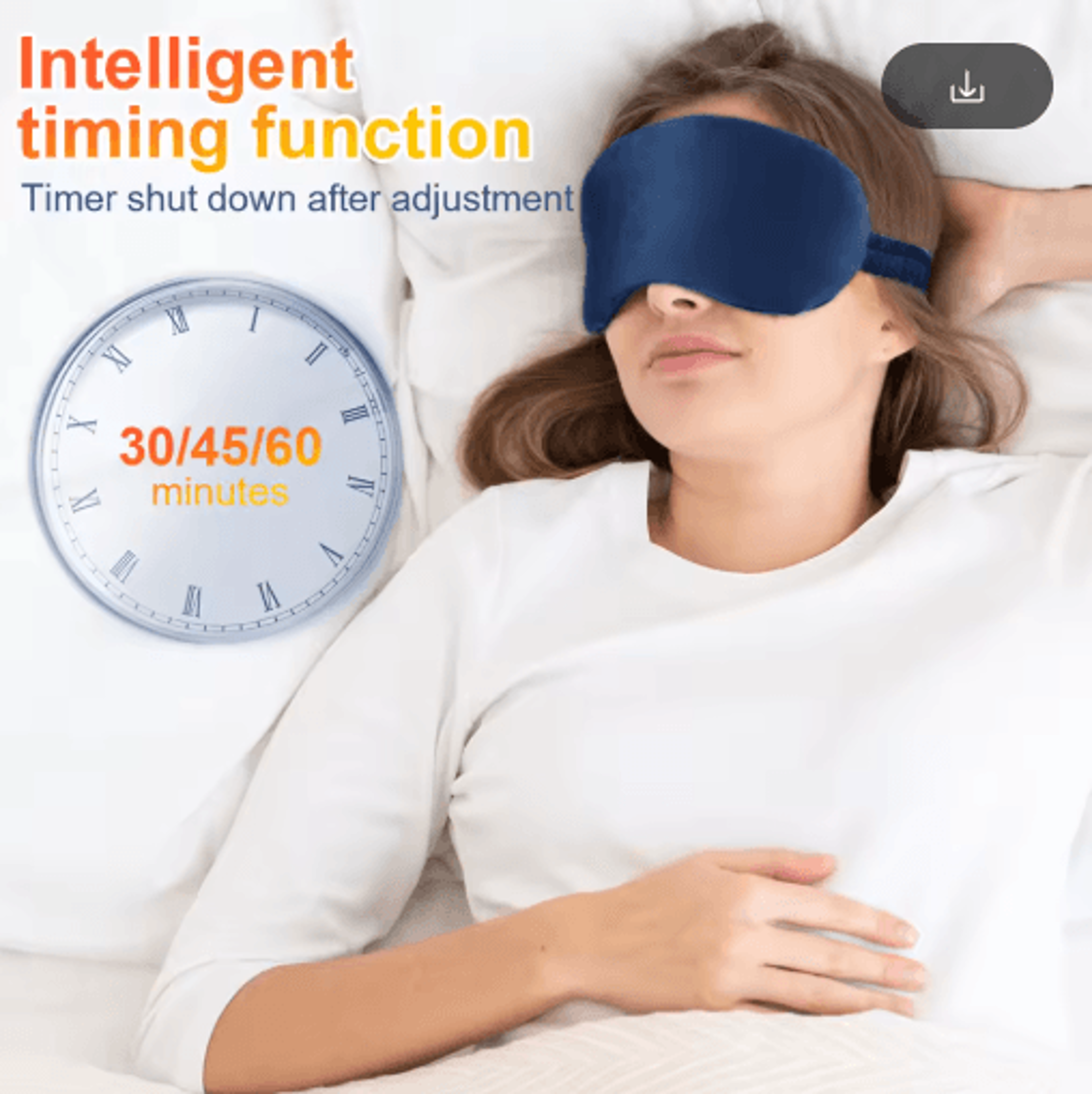 USB Rechargeable Heated Eye Massage Mask  Warm Compress Eyeshade For Eye Fatigue Relief  Sleep 2