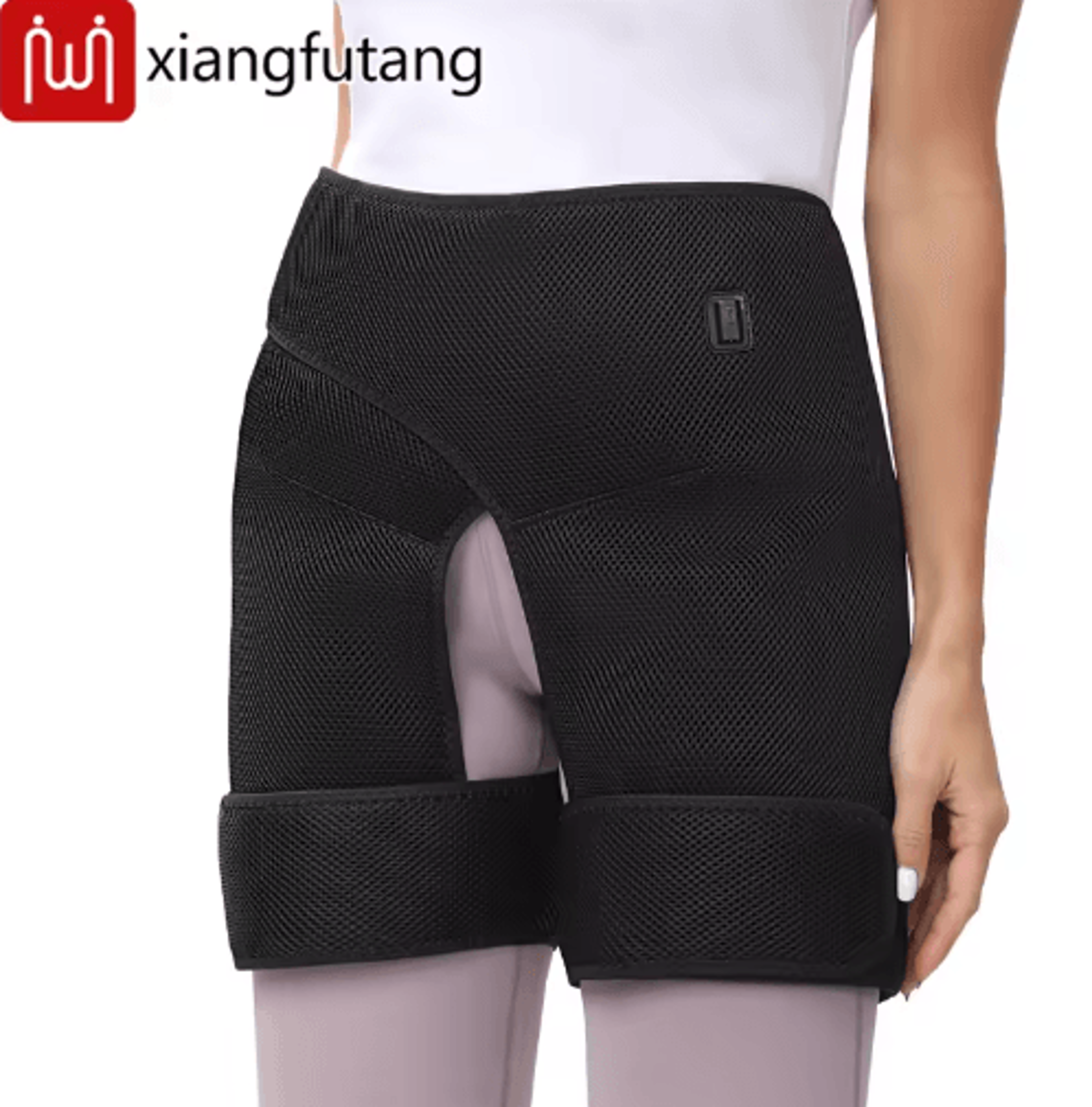Electric Heated Dual Hip Support Wrap  Vibration Hip Massager For Waist Hips  Thighs 4