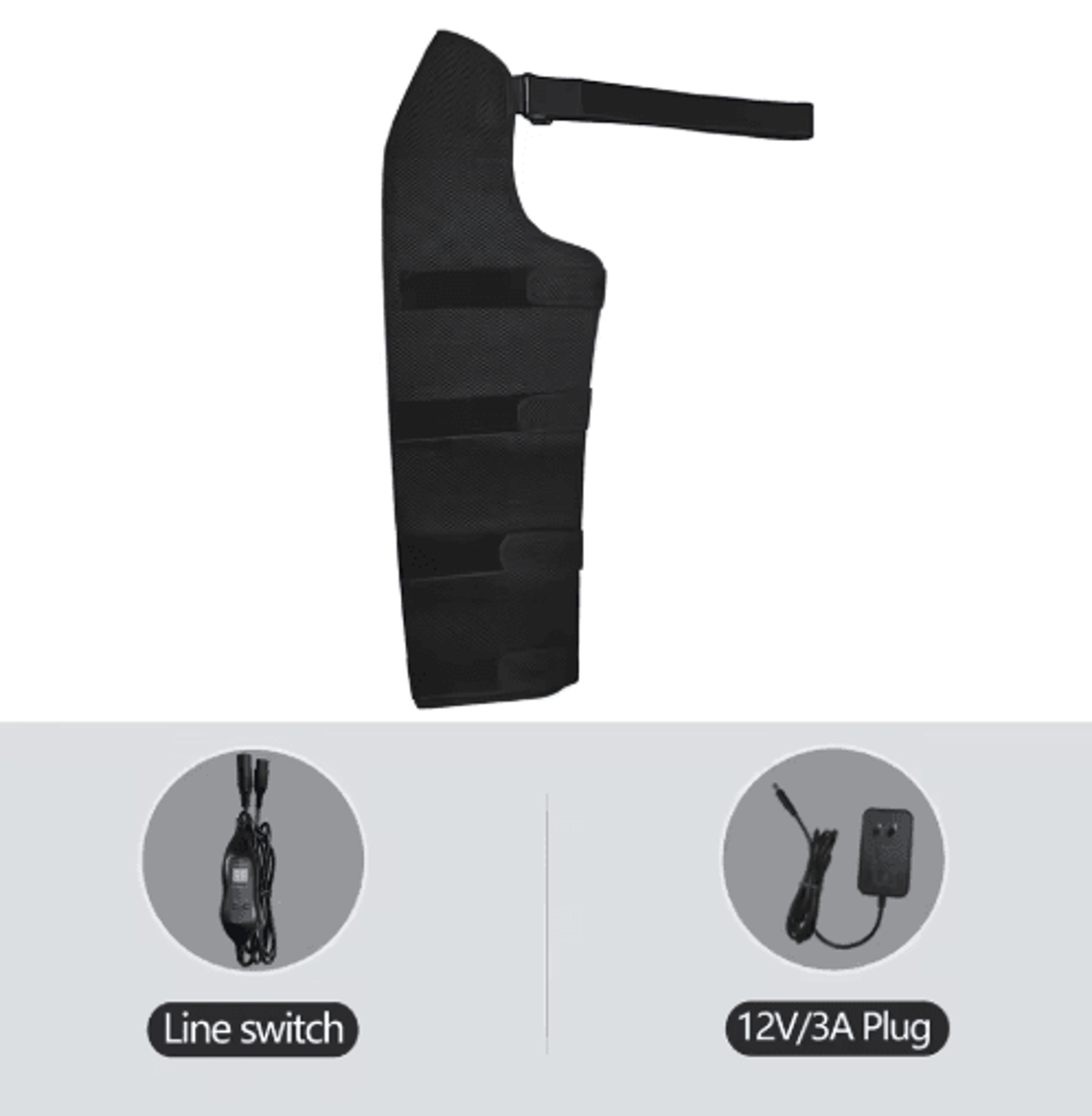 Long Electric Heated Leg Wrap With Vibration  Hip Thigh Knee  Calf Heating Pad 2
