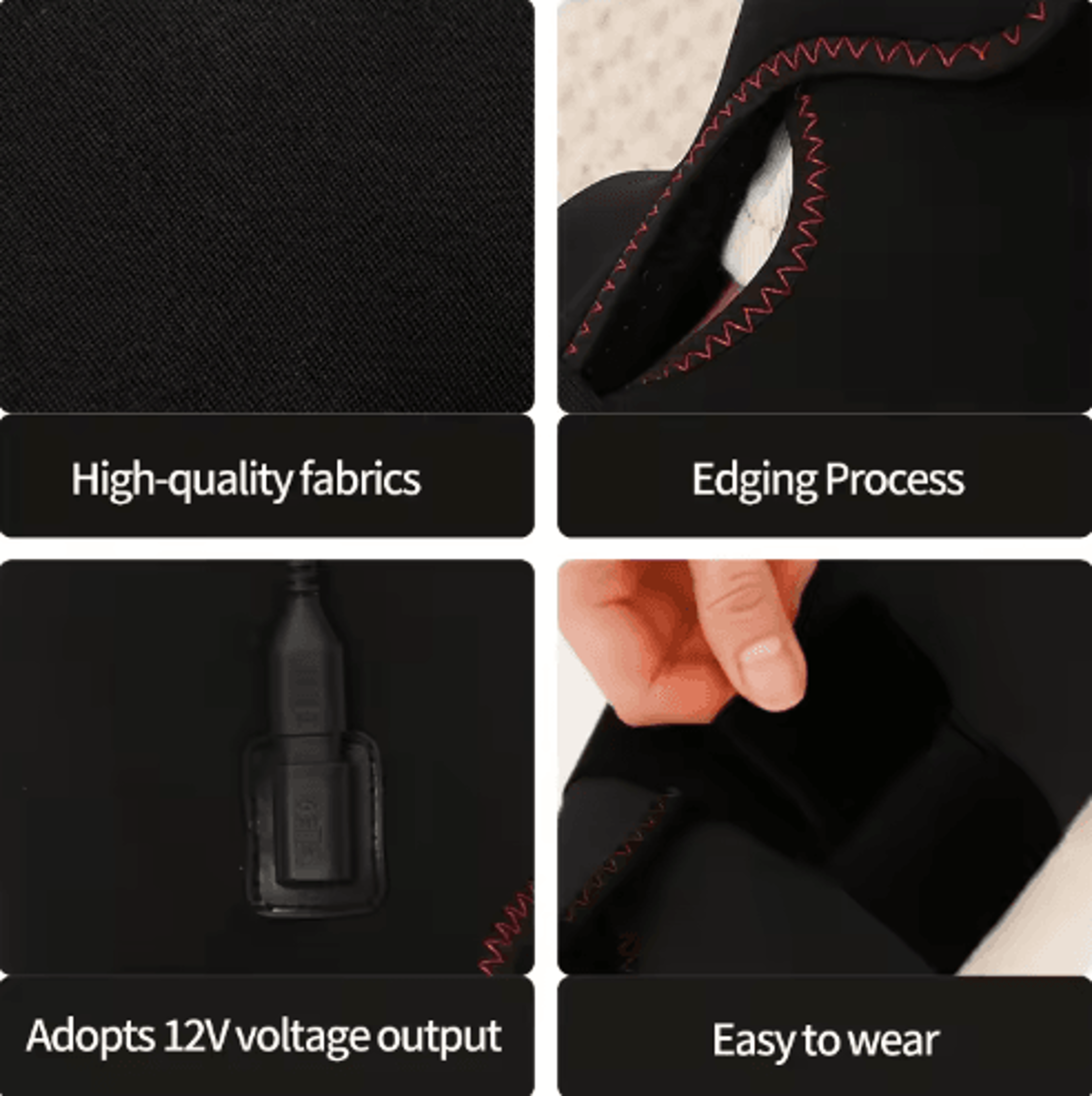 Electric Heated Foot Wrap With Vibration  Deep Heating Foot  Ankle Massager For Heel Comfort 5