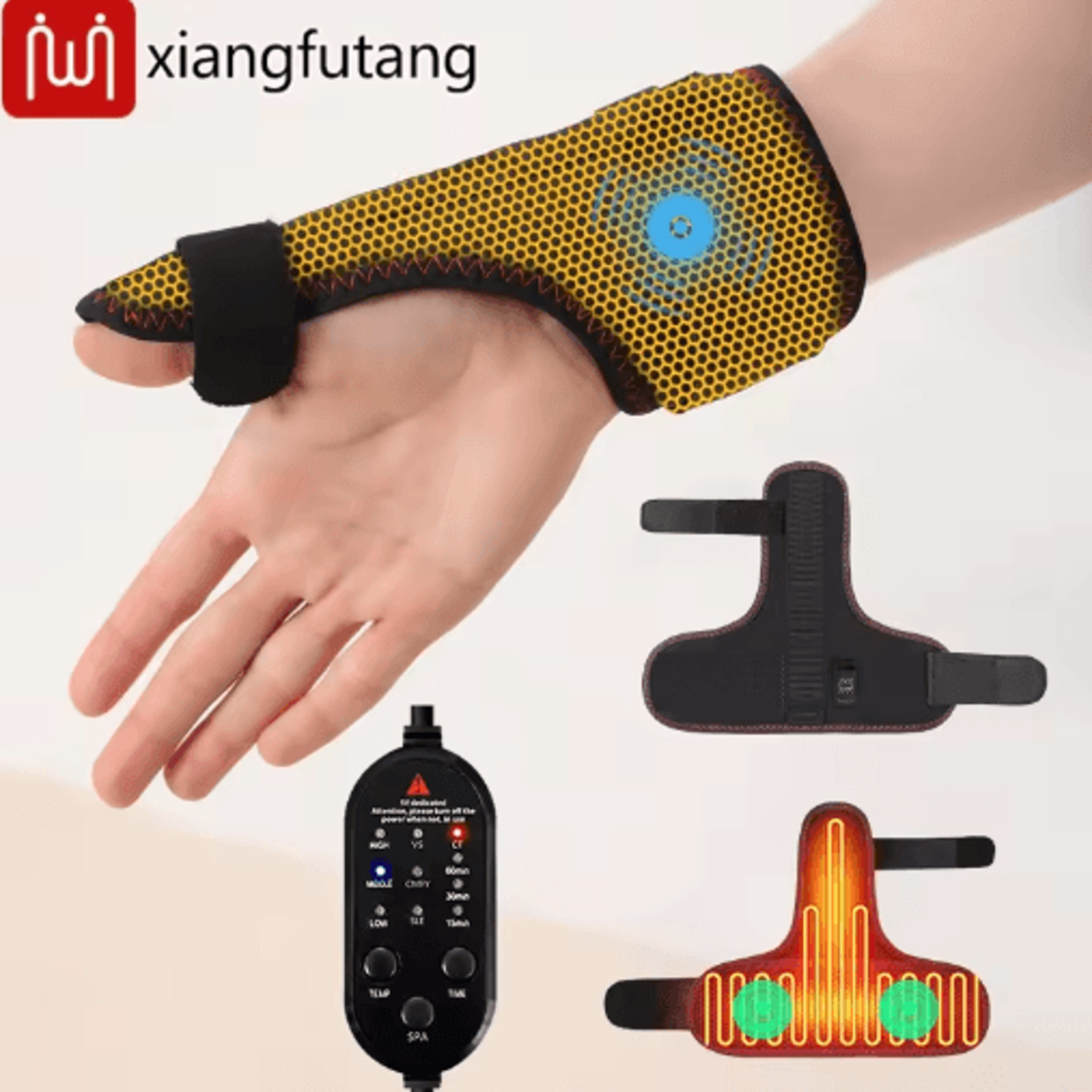 Electric Heated Thumb  Wrist Support Brace  Finger Heating Pad With Thumb Stabilizer For Everyday C 0