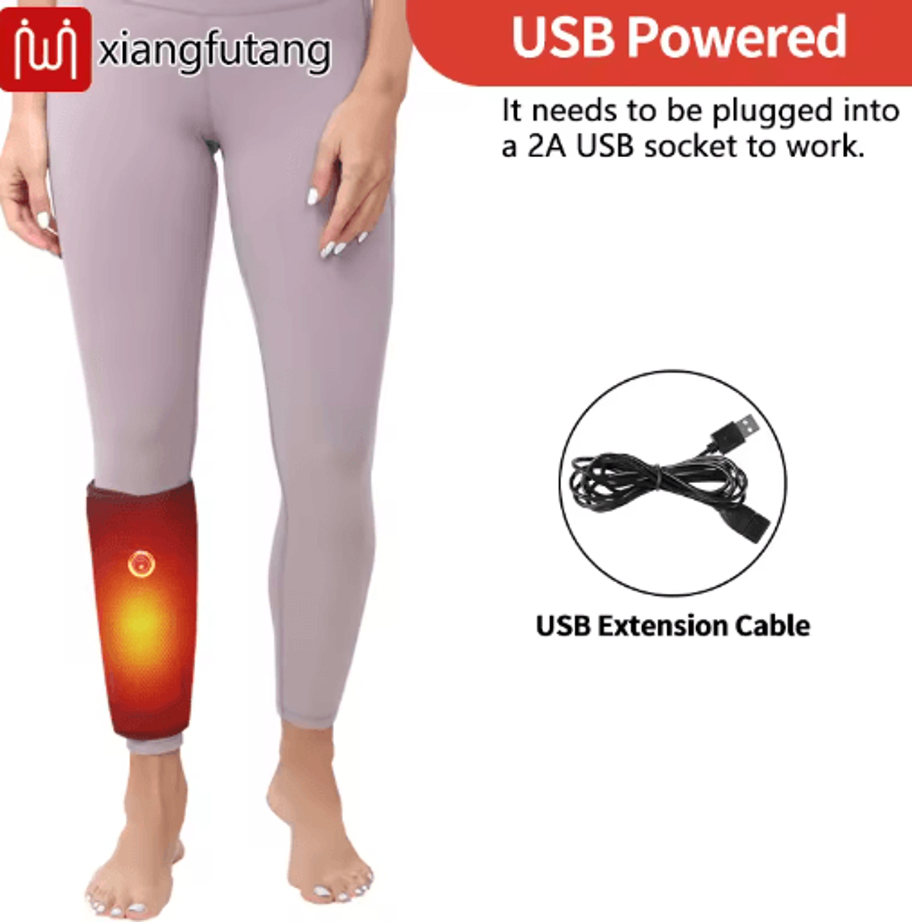 Electric Heated Calf Wrap With Vibration  3Mode Heating Leg  Arm Massager For Muscle Relaxation 4