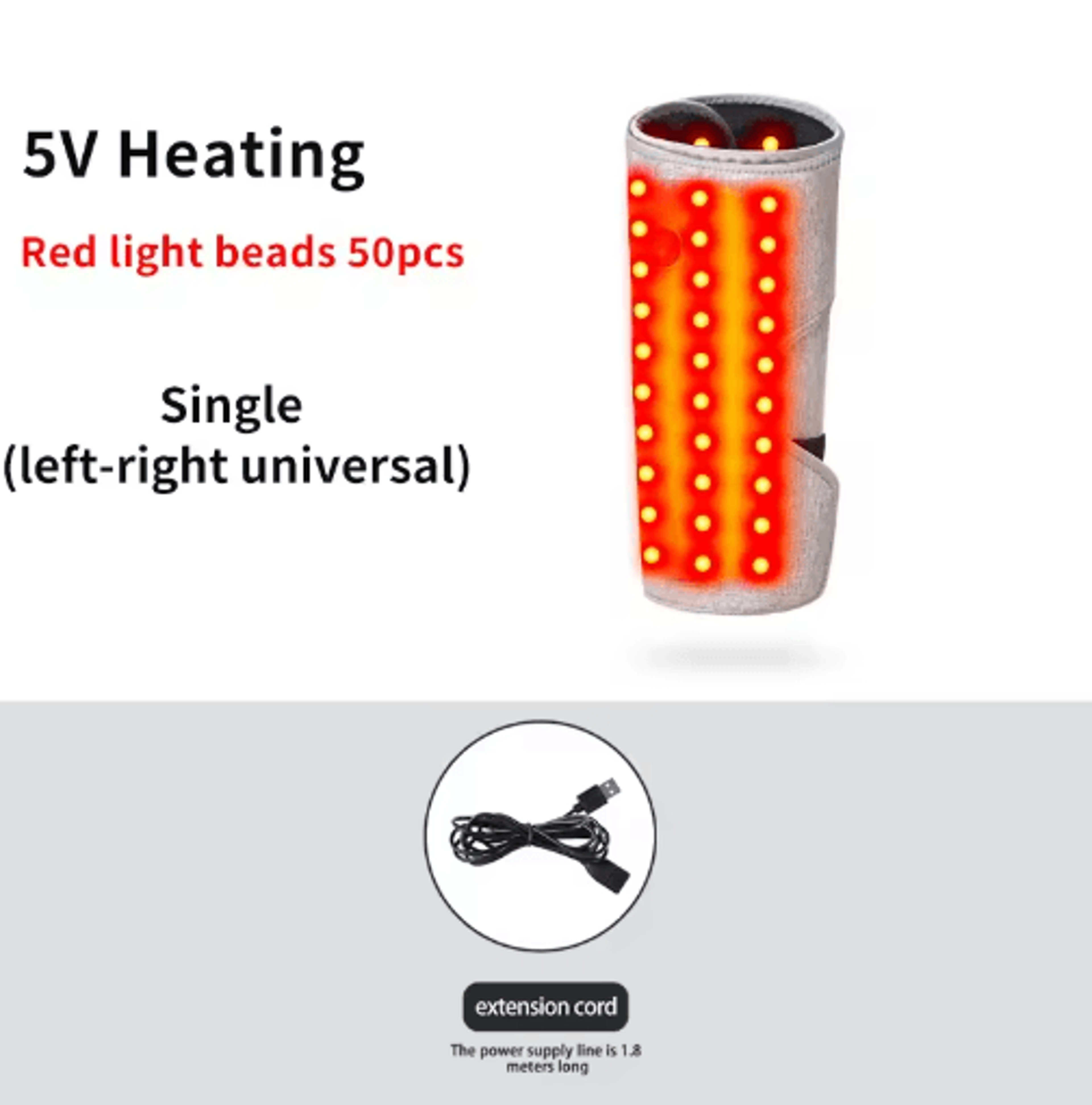 Red Light Electric Heated Calf Massager  Leg Support Wrap With 3 Vibration Modes 4