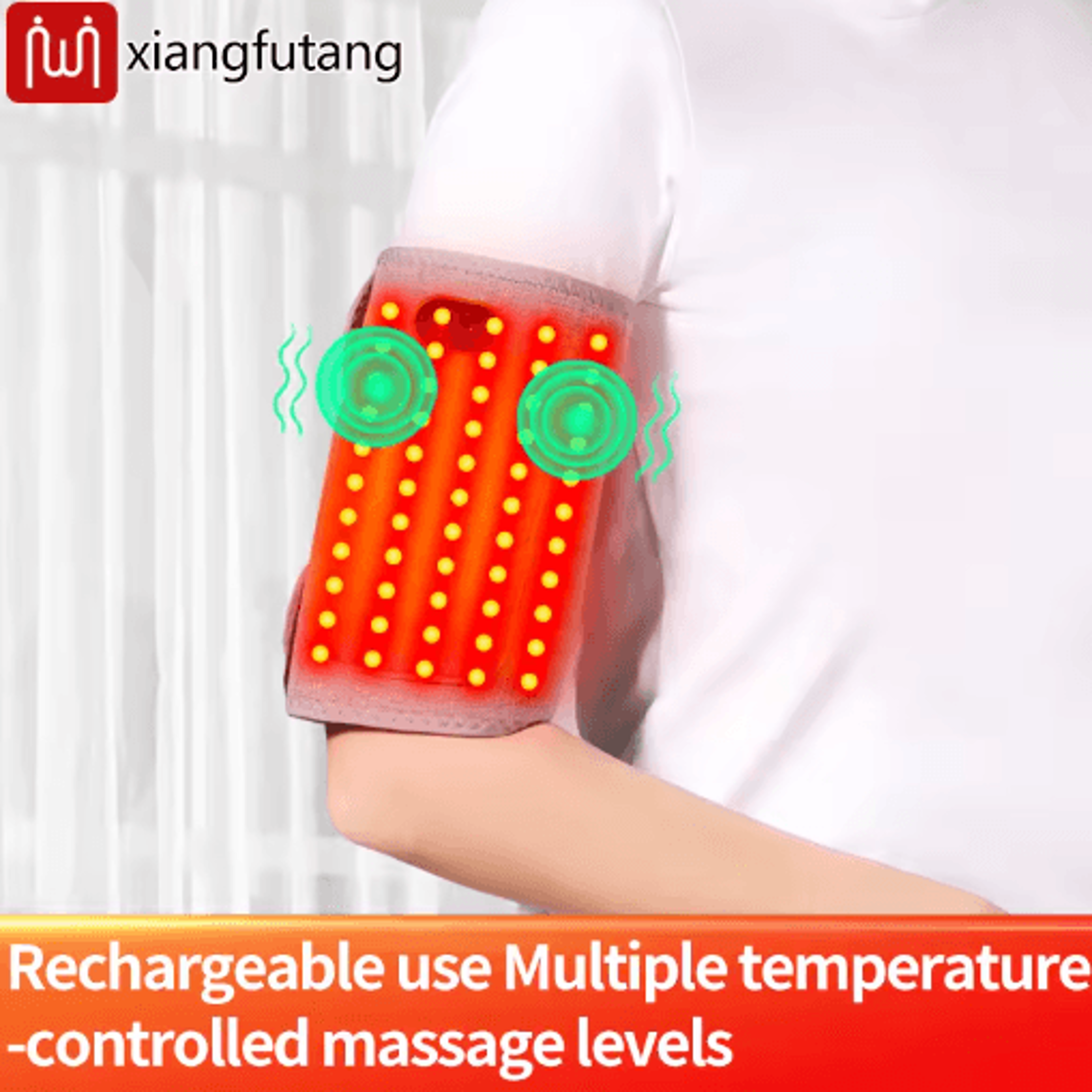 Red Light Heated Arm Wrap With Vibration  Electric Arm Heating Pad For Muscle  Joint Comfort 7