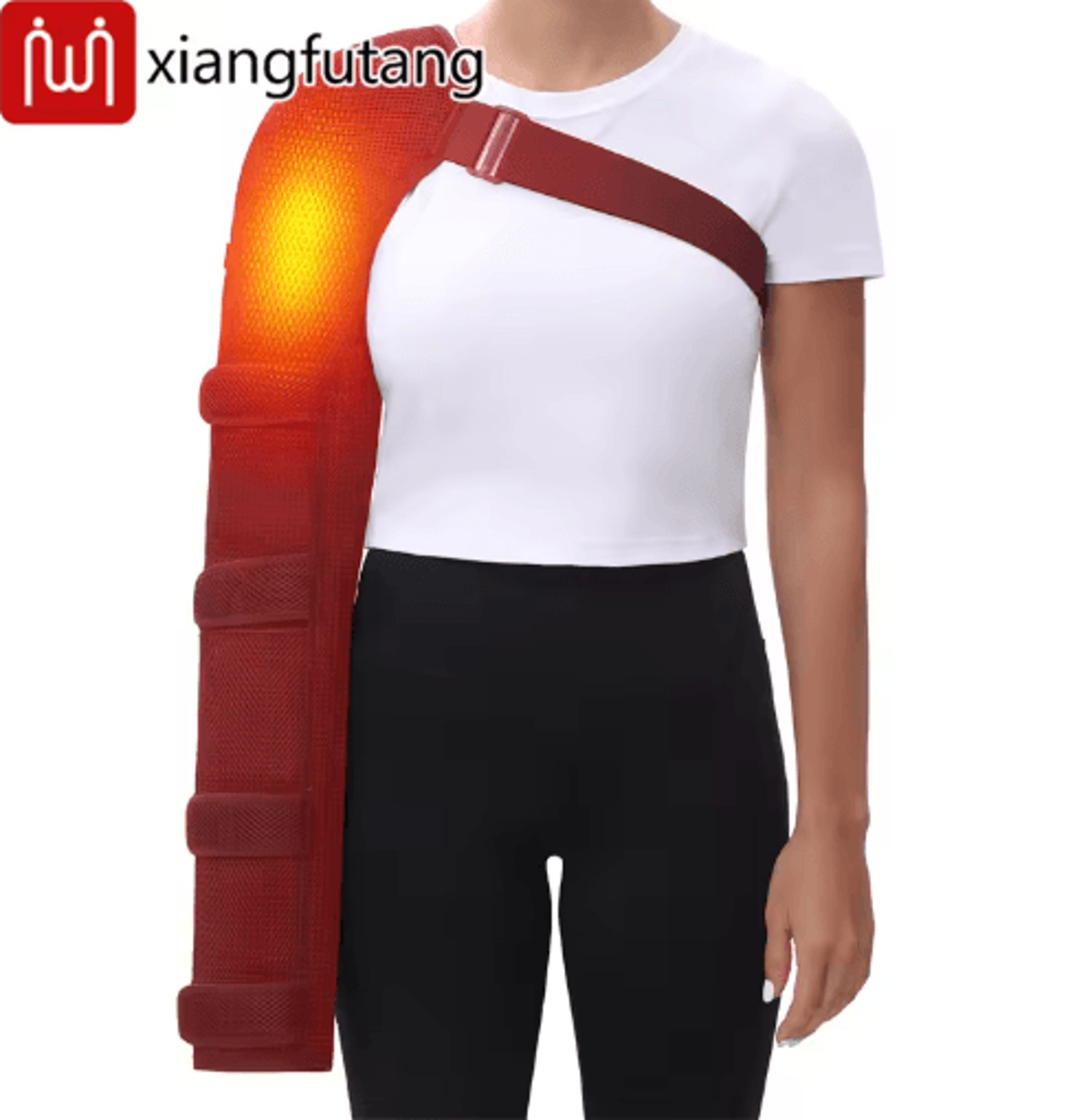 UltraLong Electric Heated Arm Wrap With Vibration  Shoulder Elbow Wrist  Hand Heating Pad 7