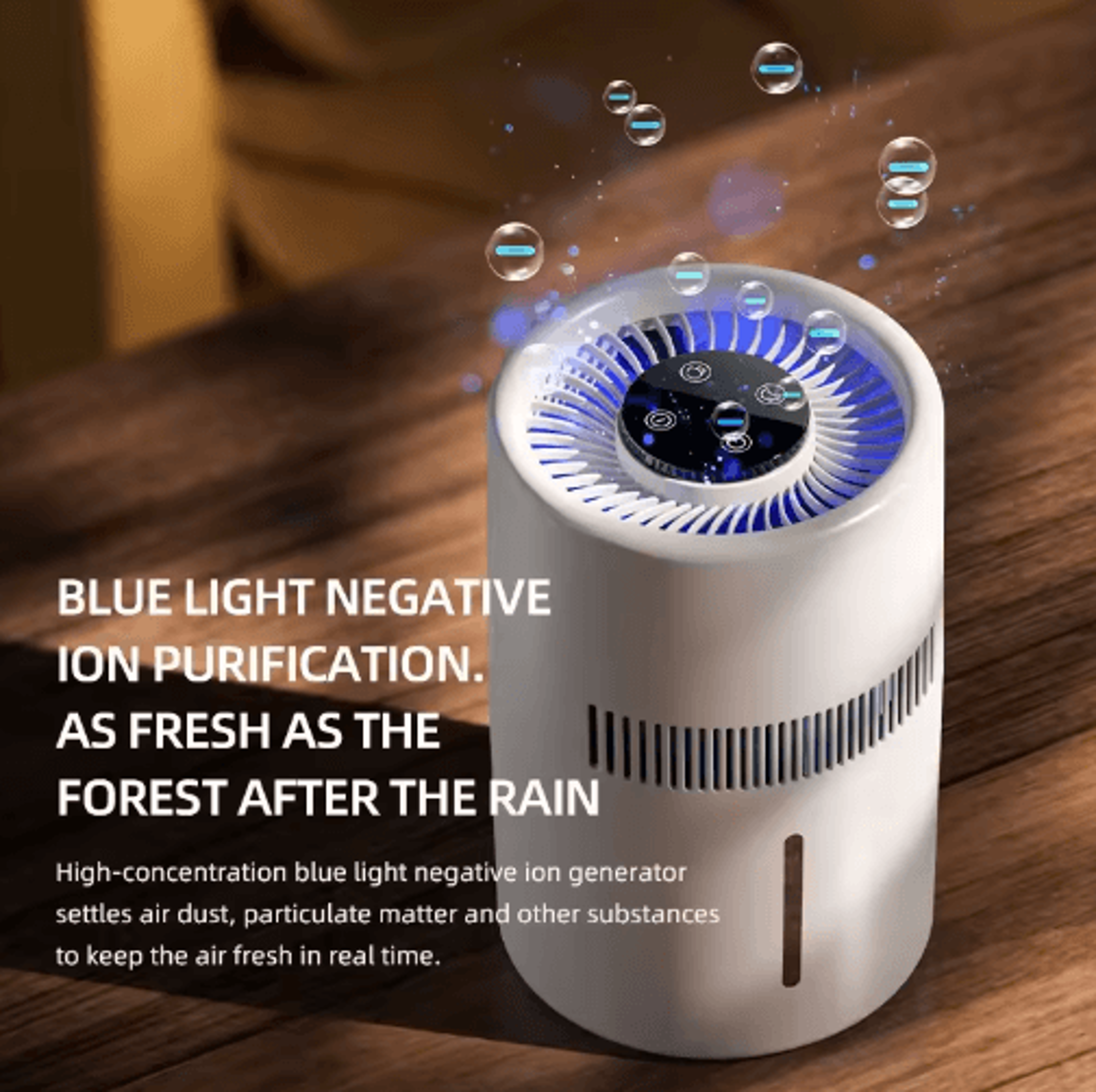 4L MistFree Humidifier With Negative Ion Purification  USB TouchControl Humidifier With Aromatherap 5