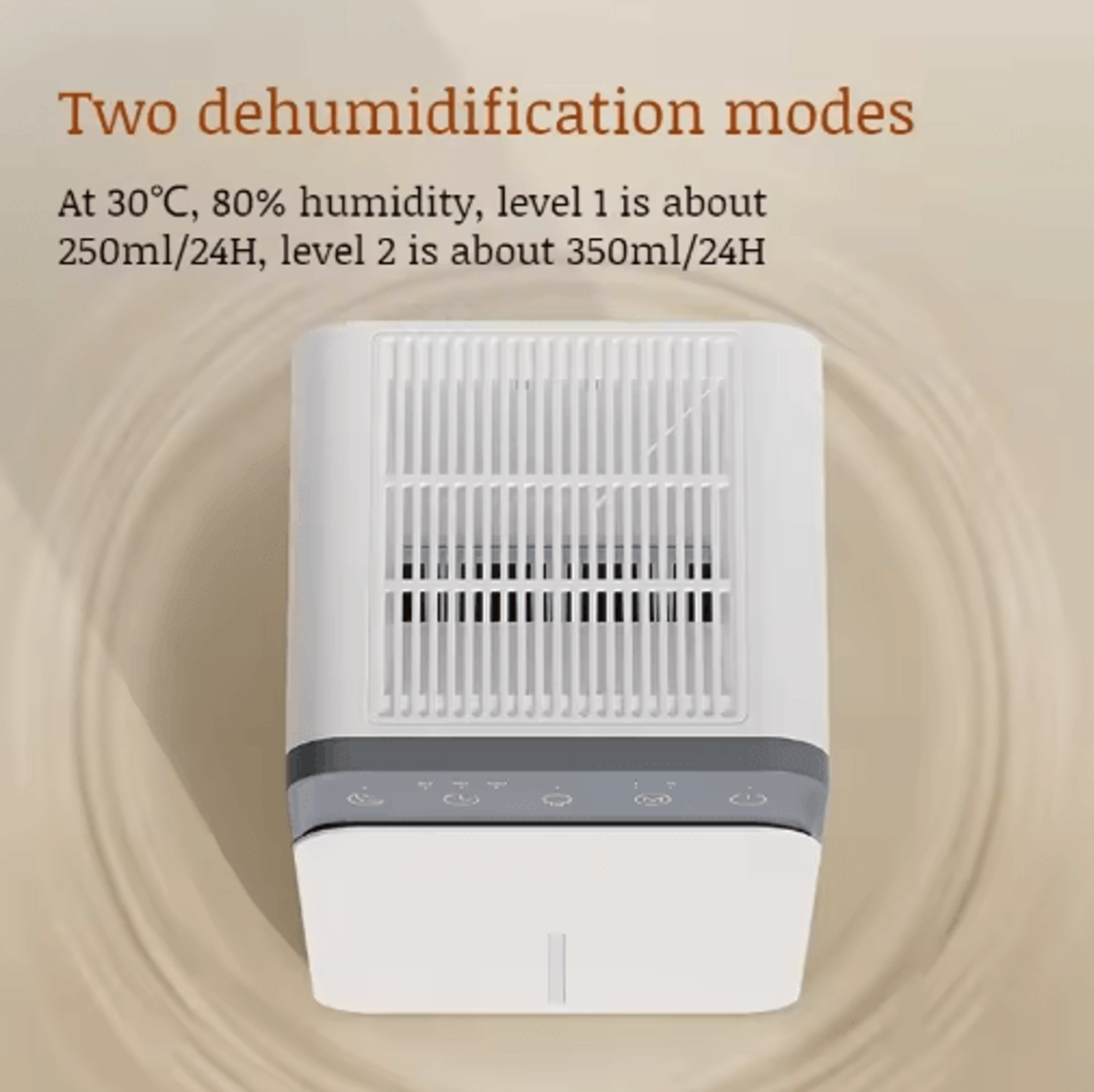 Portable Air Dehumidifier  Quiet Moisture Absorber  Air Dryer For Home Bedroom Office  Kitchen 3