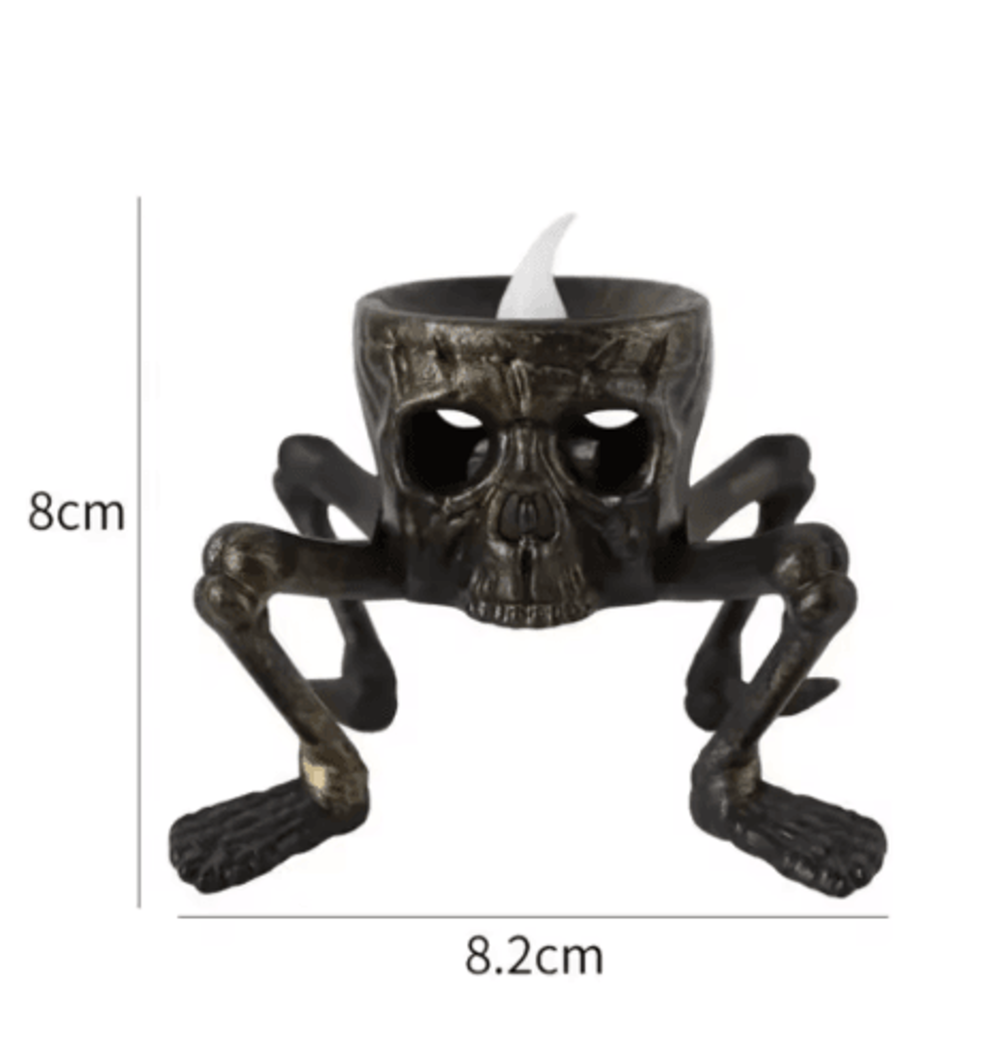 Halloween Skull LED Candle Light  FourLegged Skull Horror Lamp For Haunted House  Party Decorations 3