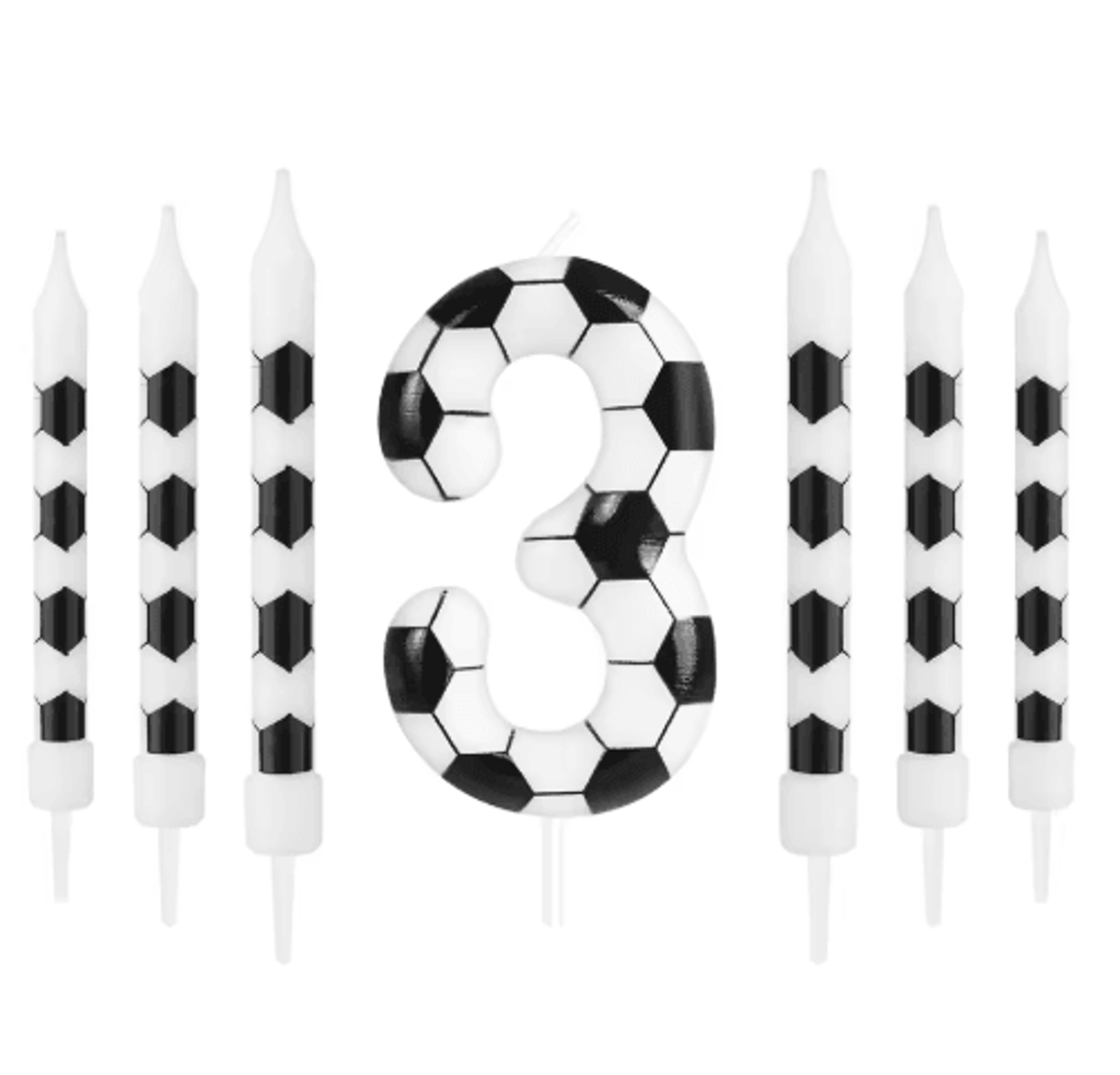 7PCS Soccer Theme Birthday Cake Candles  Football Party Decorations For Boys  Girls 6