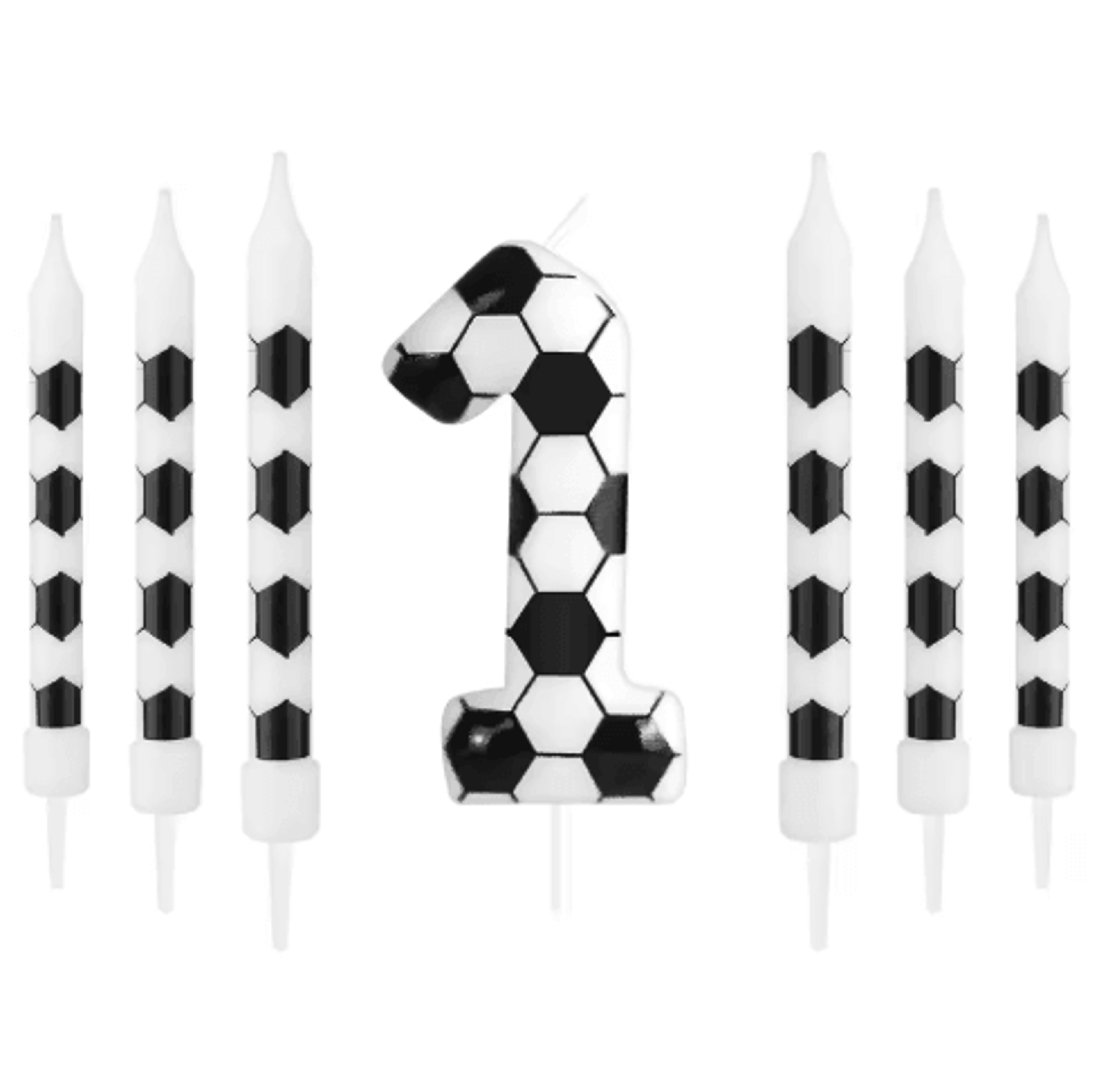 7PCS Soccer Theme Birthday Cake Candles  Football Party Decorations For Boys  Girls 7