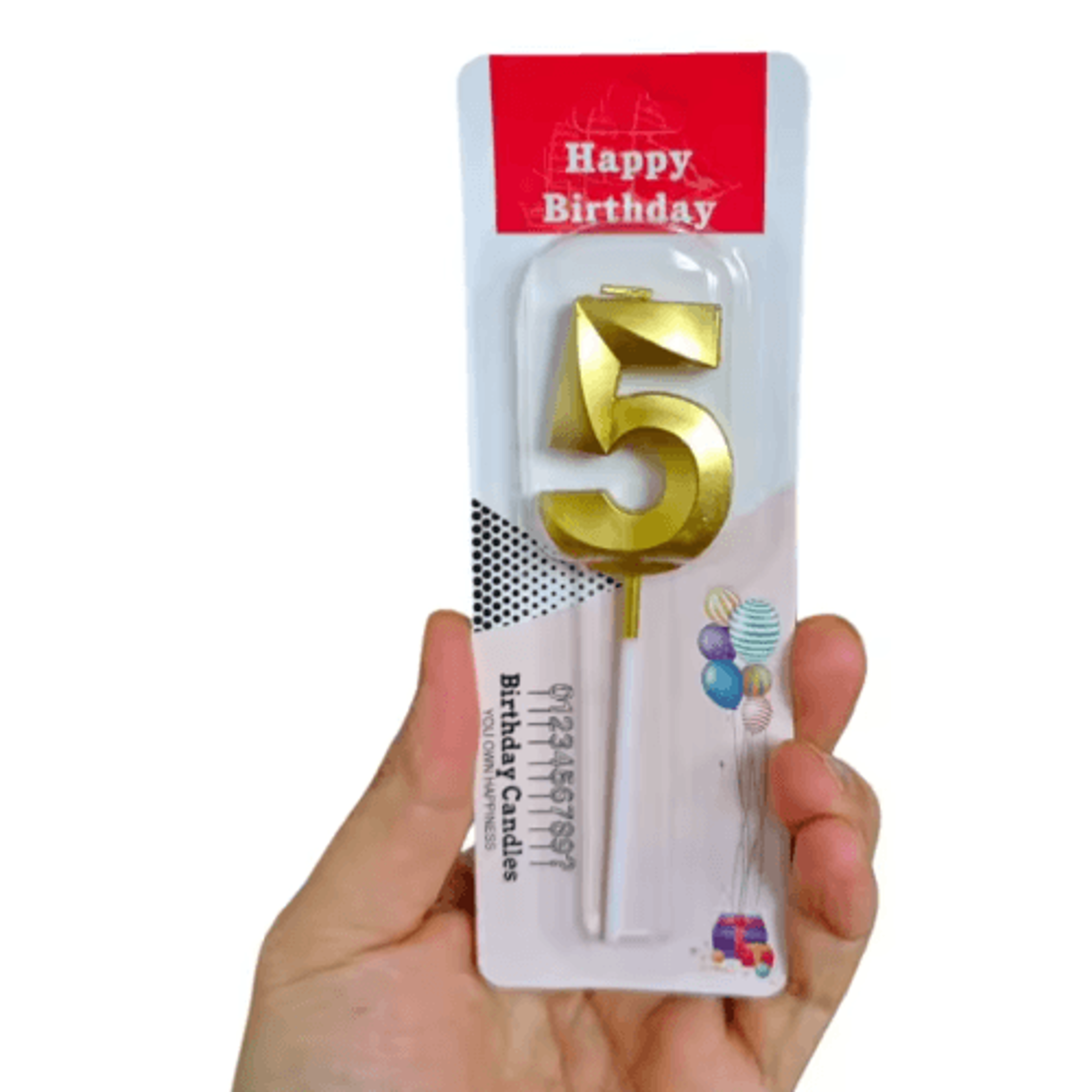 3D Gold Diamond Number Birthday Candles 09  Large Smokeless Cake Toppers For Birthdays  Anniversari 5