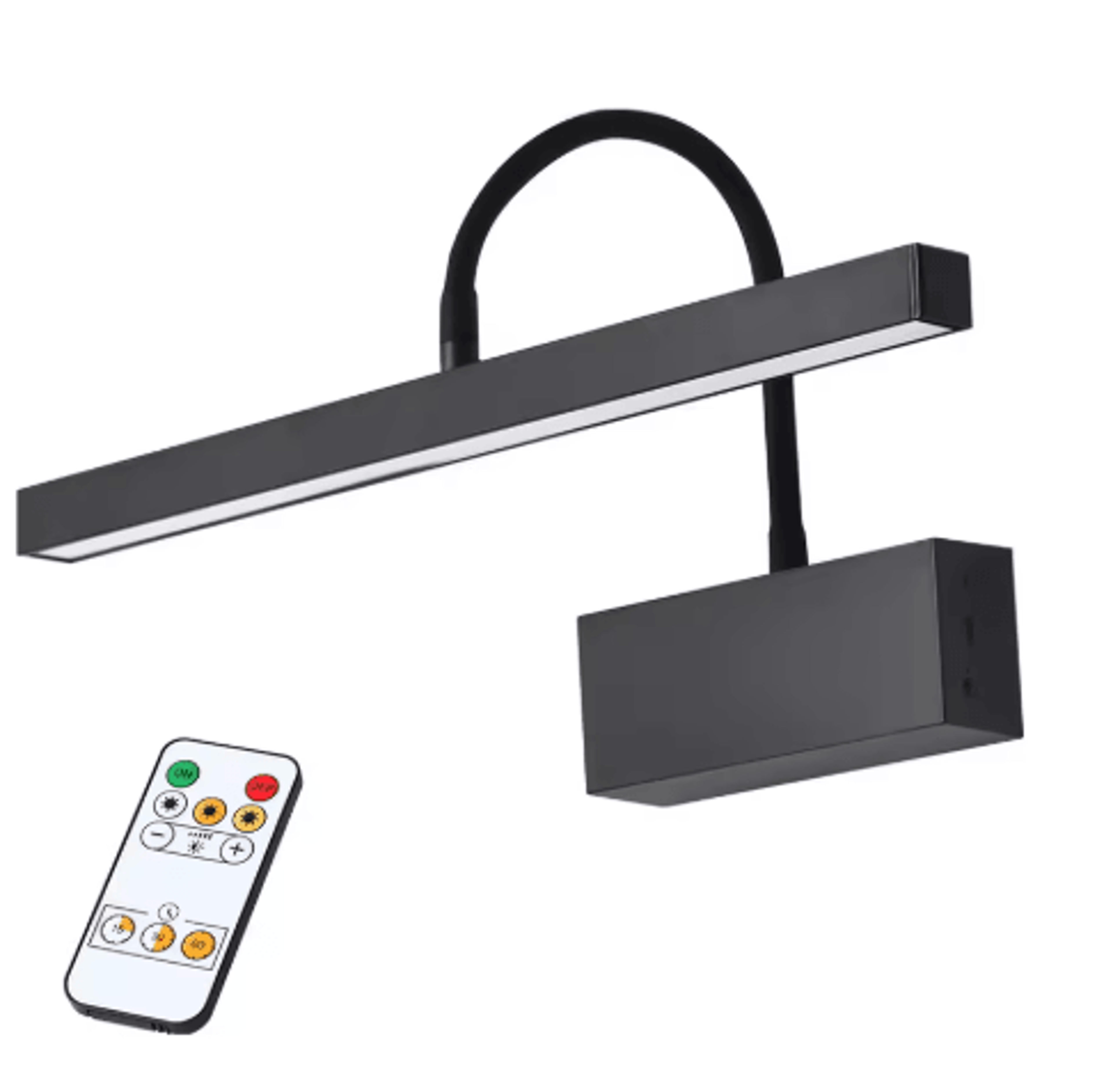 40CM Rechargeable LED Picture Light  Adjustable Wireless Wall Sconce In Black 2