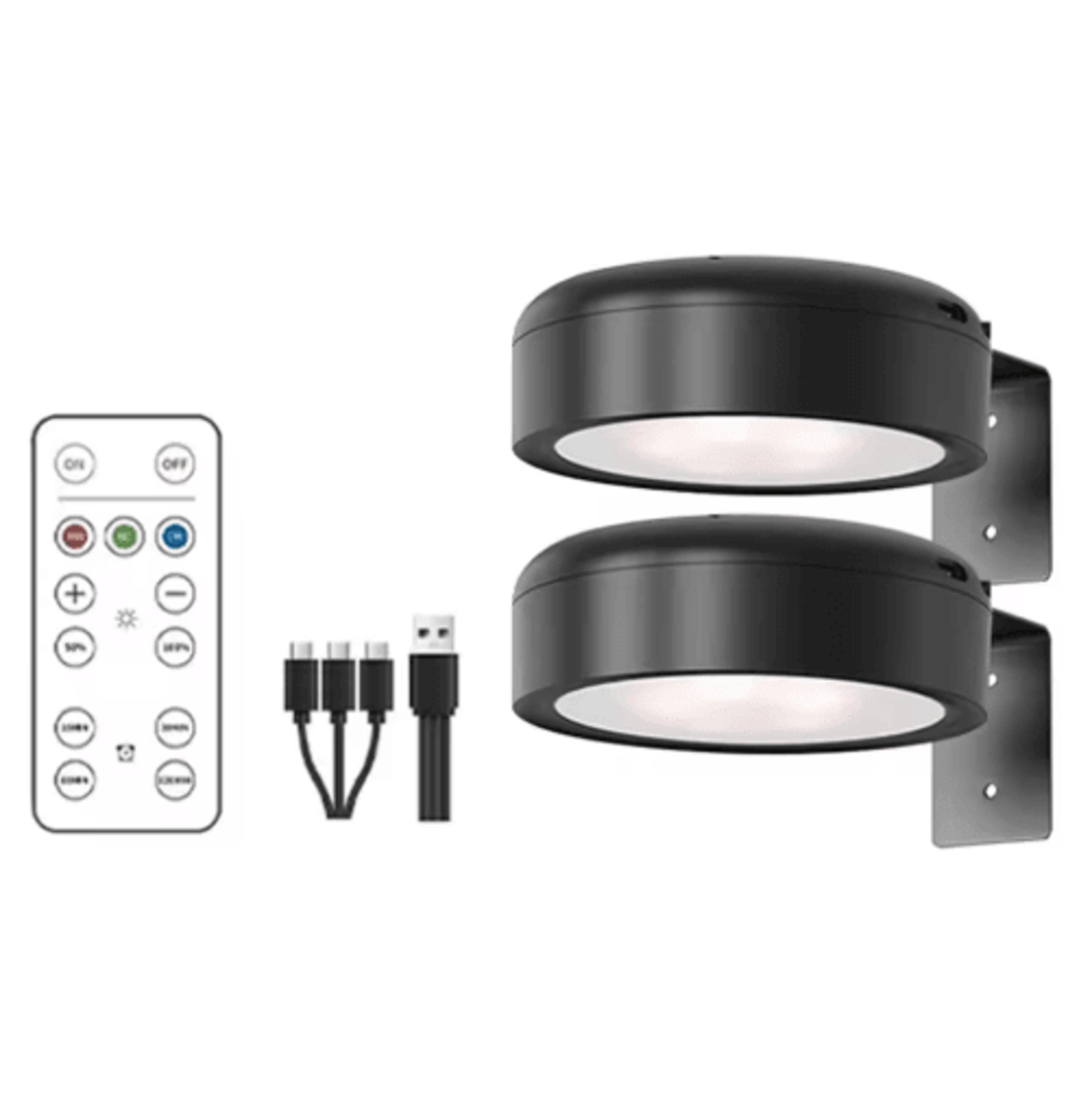 123PCS Rechargeable Magnetic LED Picture Light  Wireless Dimmable Wall Light With Remote  Timer 2