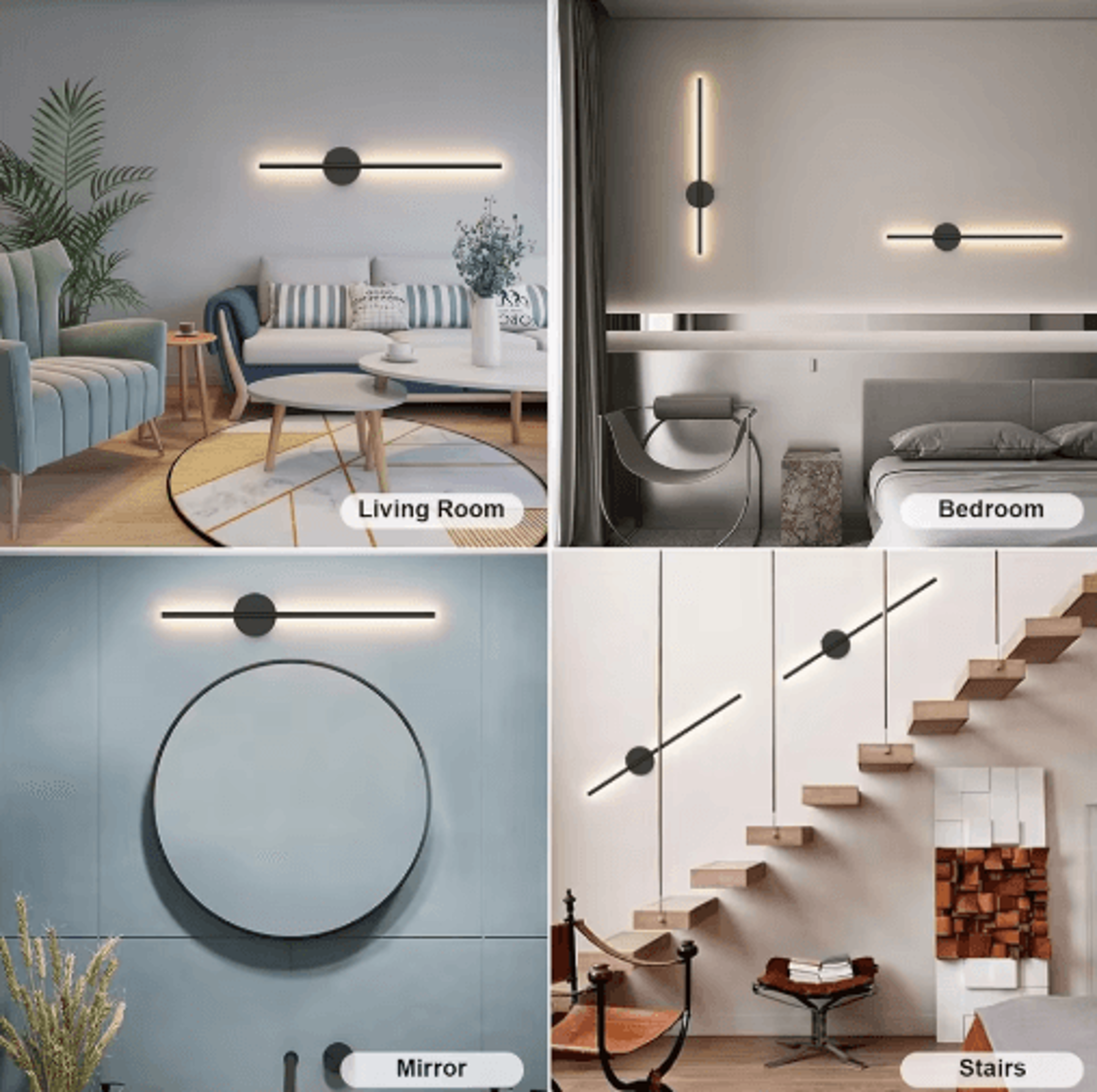 360 Rechargeable Wireless LED Wall Sconce  Battery Operated Dimmable Picture Light With Remote Cont 6