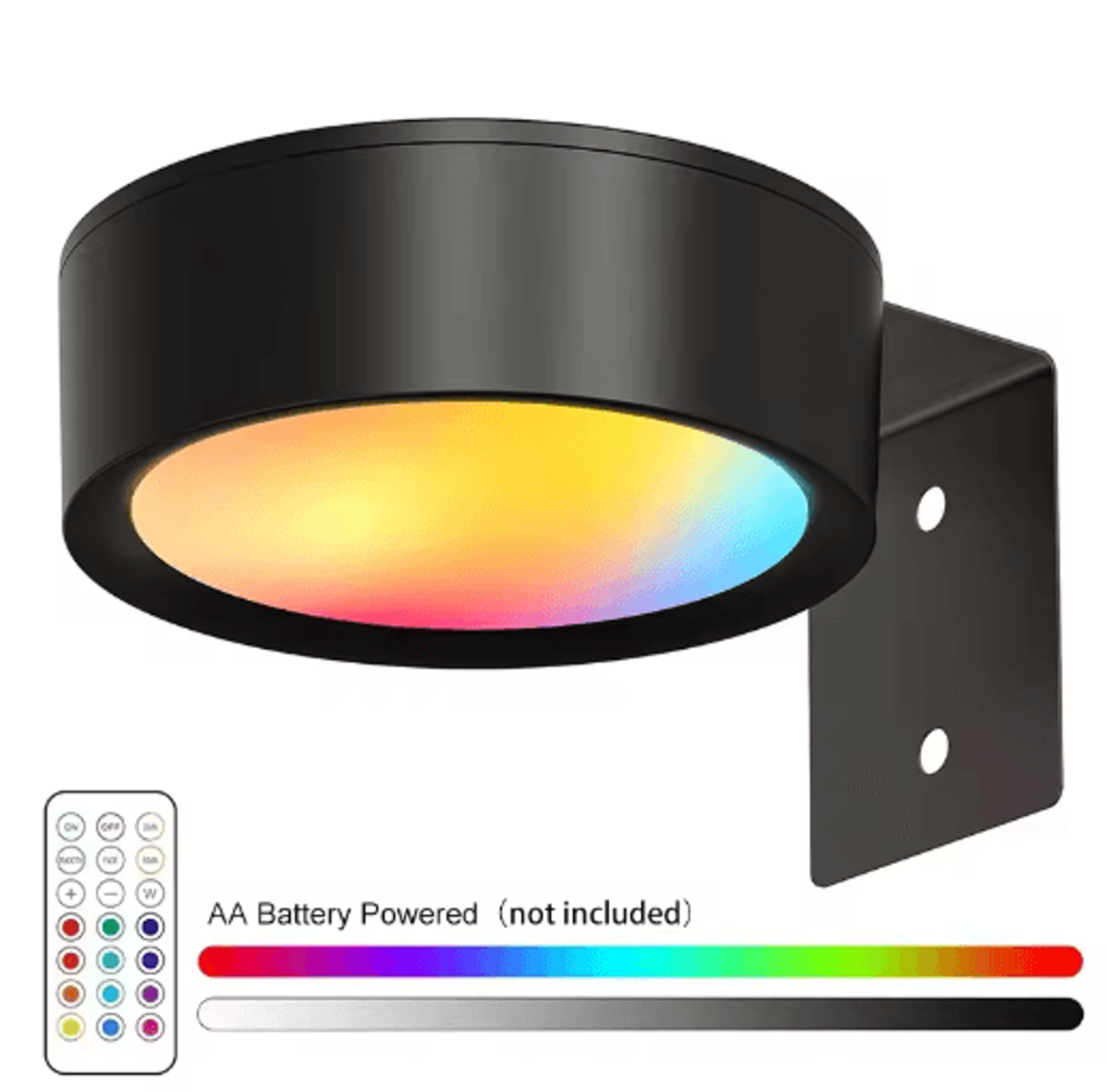 12PCS RGB LED Picture Light  Battery Powered Art Display Light With Remote  13 Color Modes 2
