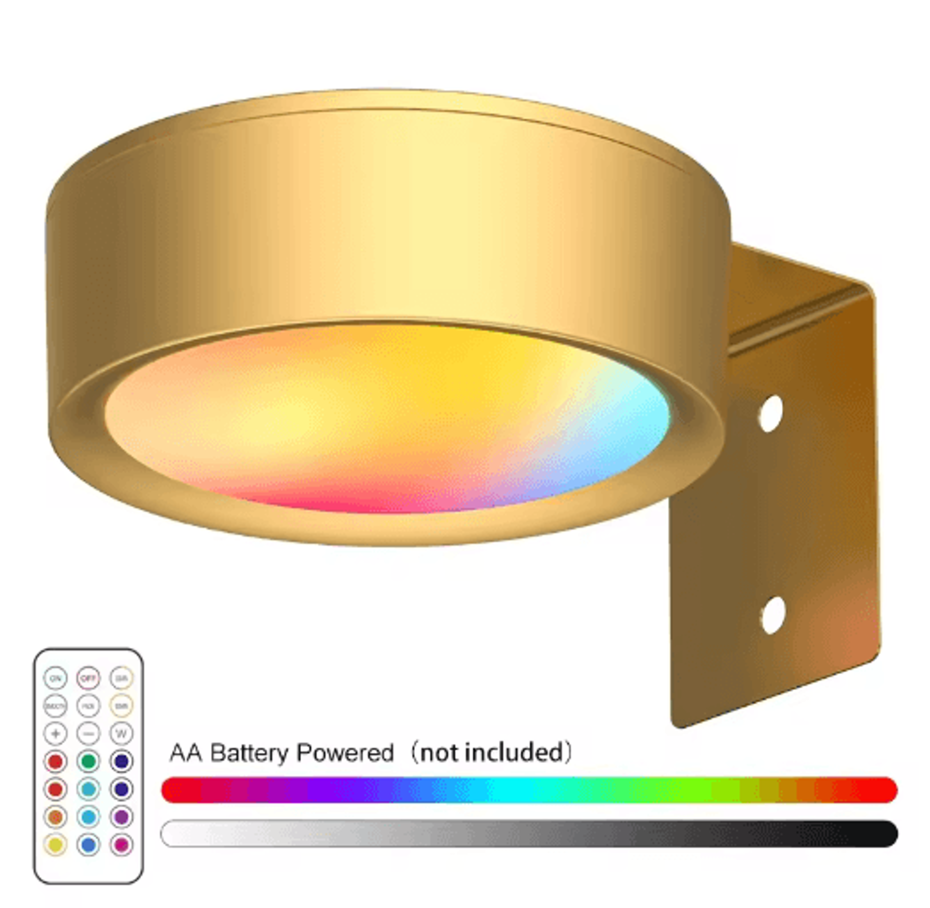 12PCS RGB LED Picture Light  Battery Powered Art Display Light With Remote  13 Color Modes 3
