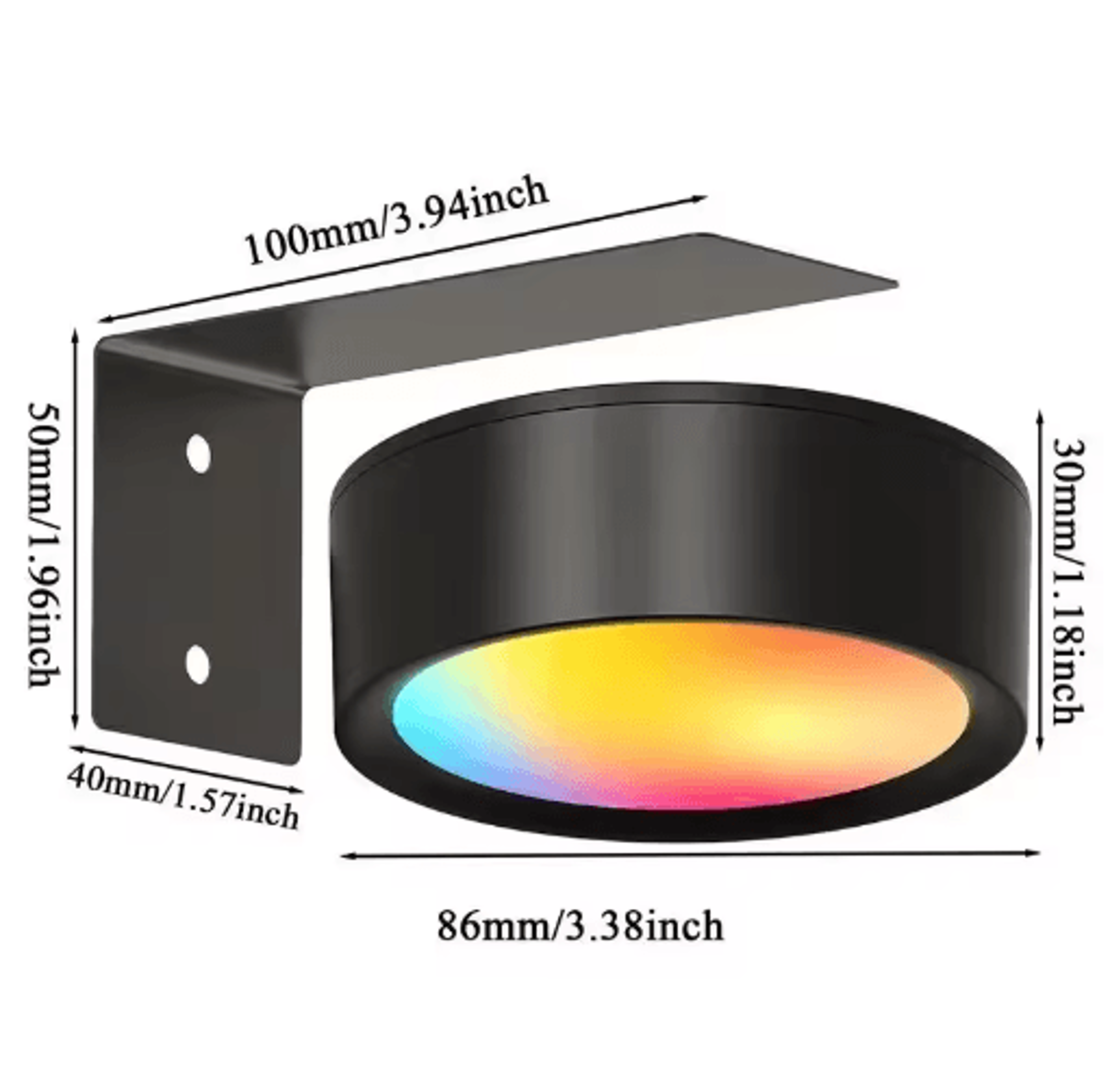 12PCS RGB LED Picture Light  Battery Powered Art Display Light With Remote  13 Color Modes 6