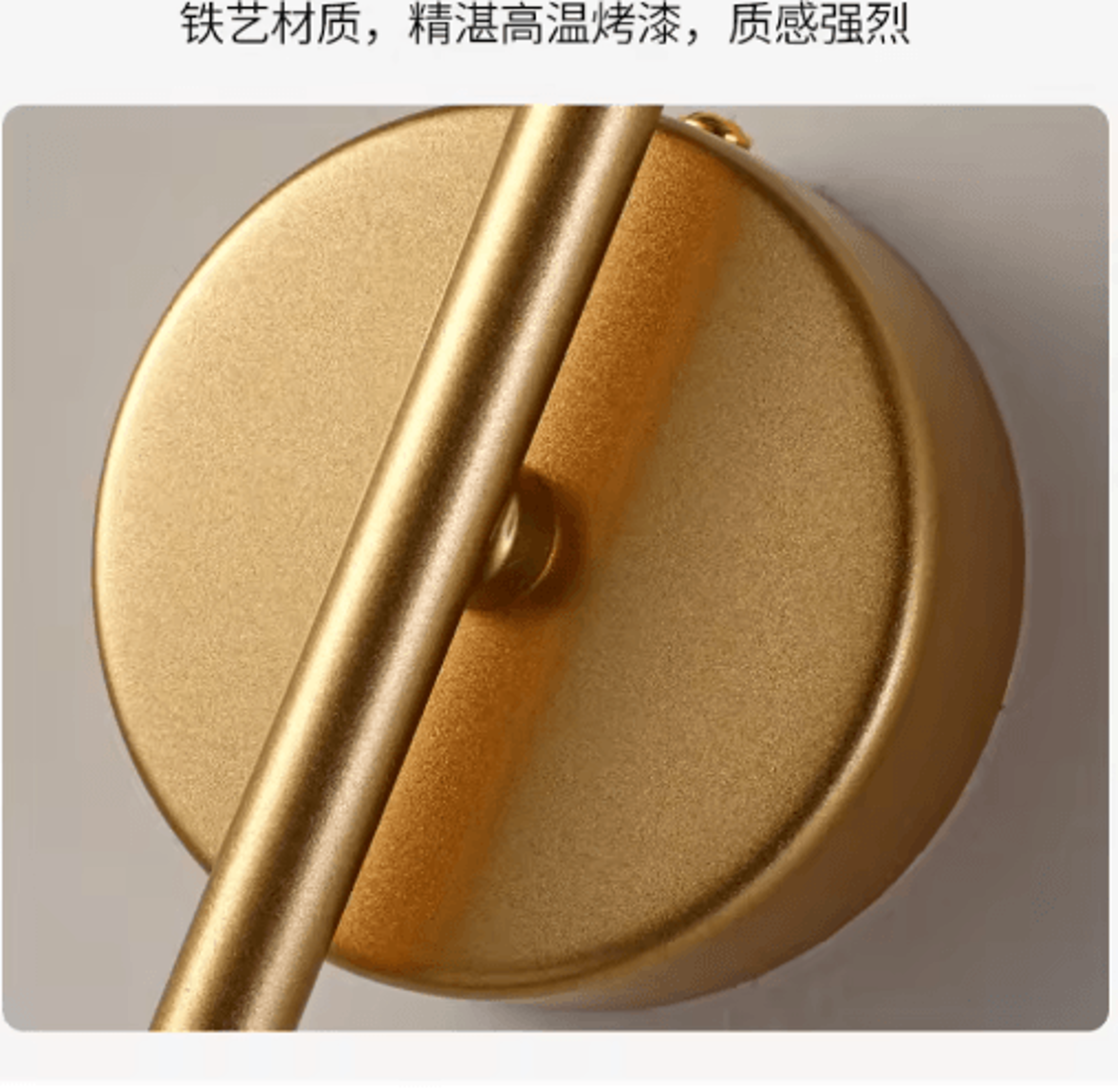 Gold Glass LED Wall Sconce  USB Rechargeable Dimmable Bedside Lamp With Remote Control 8