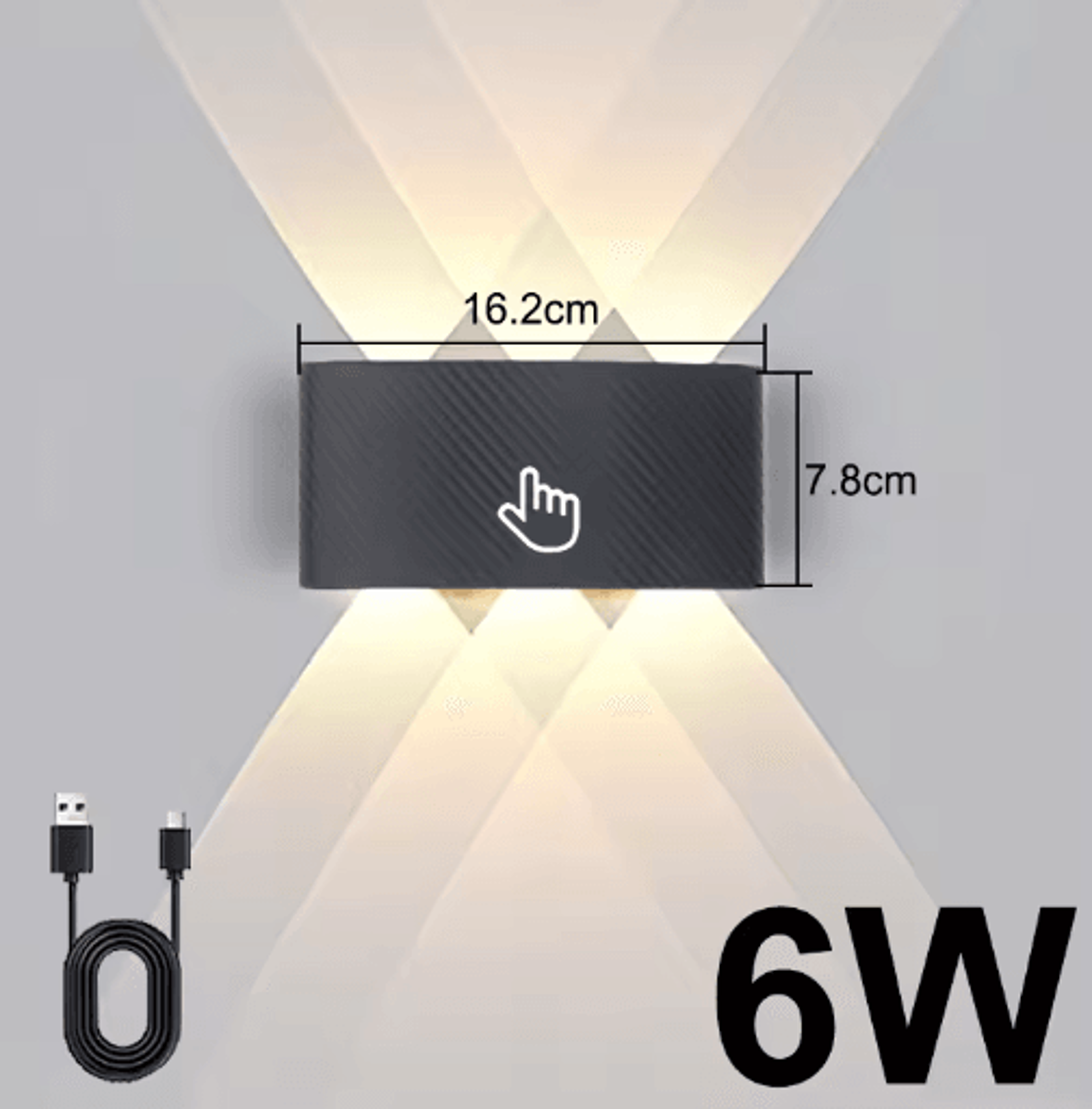 Magnetic Rechargeable LED Wall Light  Wireless Bedside Spotlight With Remote Control  NoDrill Insta 8