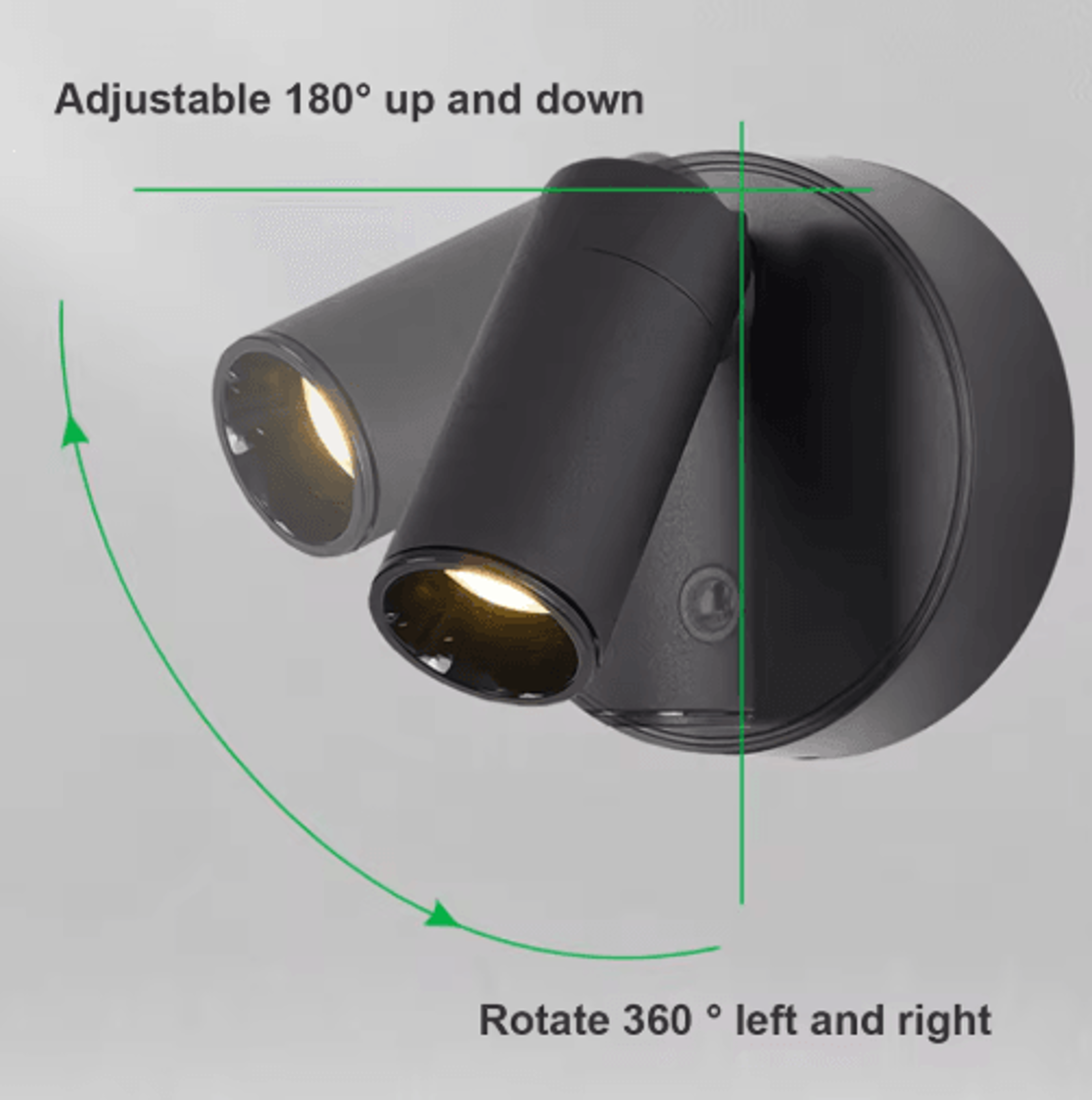 Dual Head Rechargeable LED Wall Sconce  360 Rotatable 3Color Wireless Light With Touch  Remote Cont 6