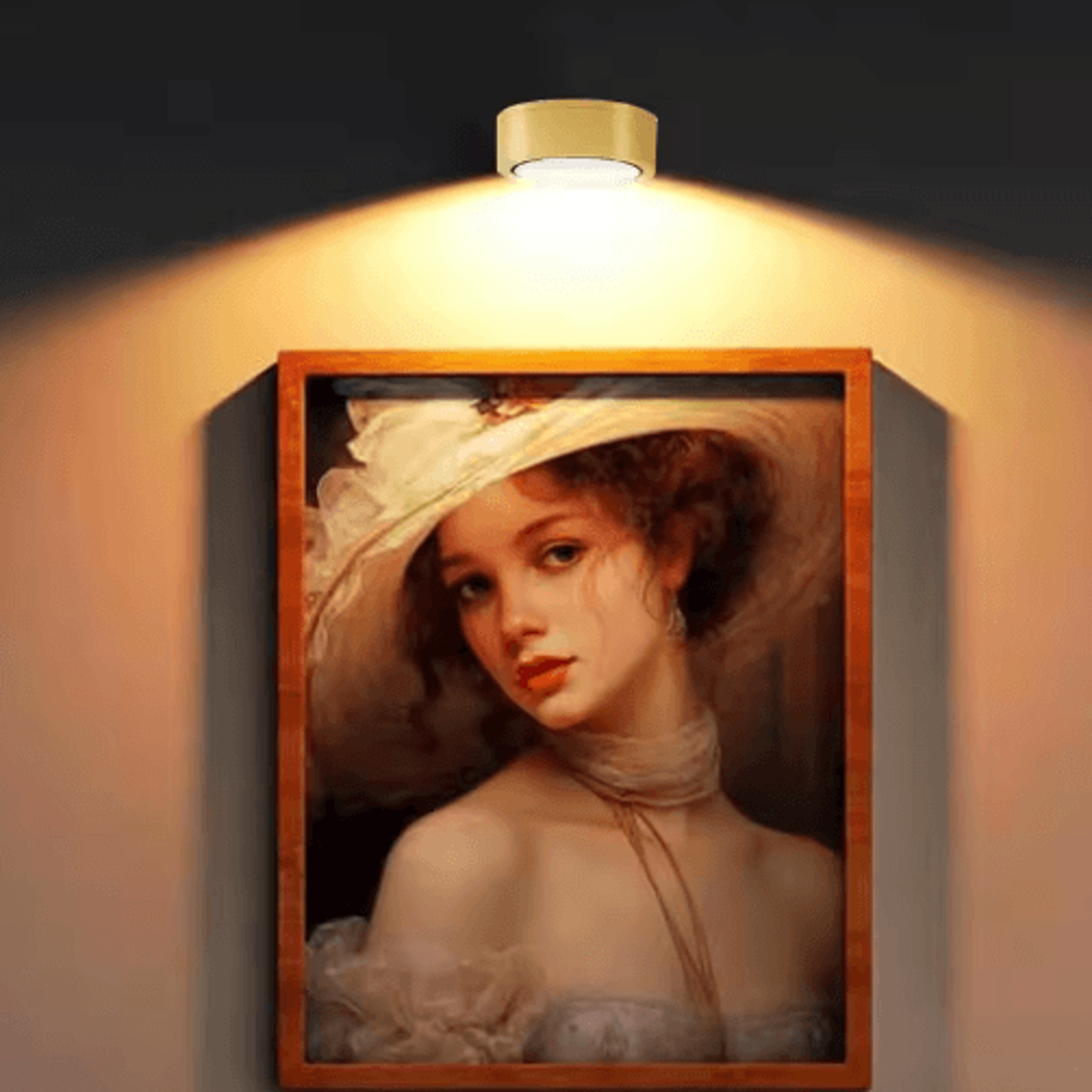 Magnetic LED Picture Light  Battery Operated Art  Painting Accent Lamp With Remote Control 7