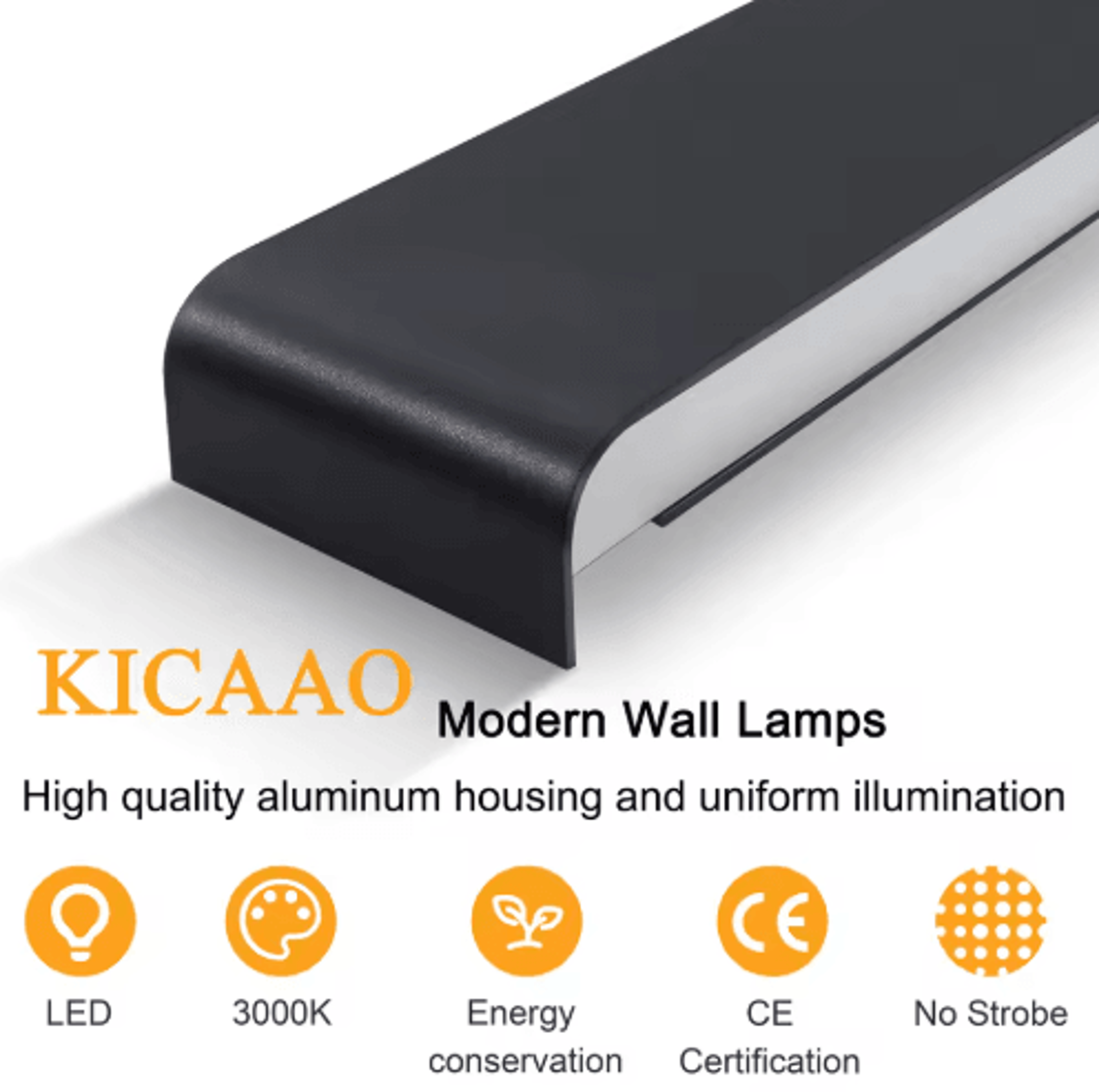 16W Modern LED Wall Lamp  24G Remote Control Dimmable Indoor Wall Light 110V260V 6
