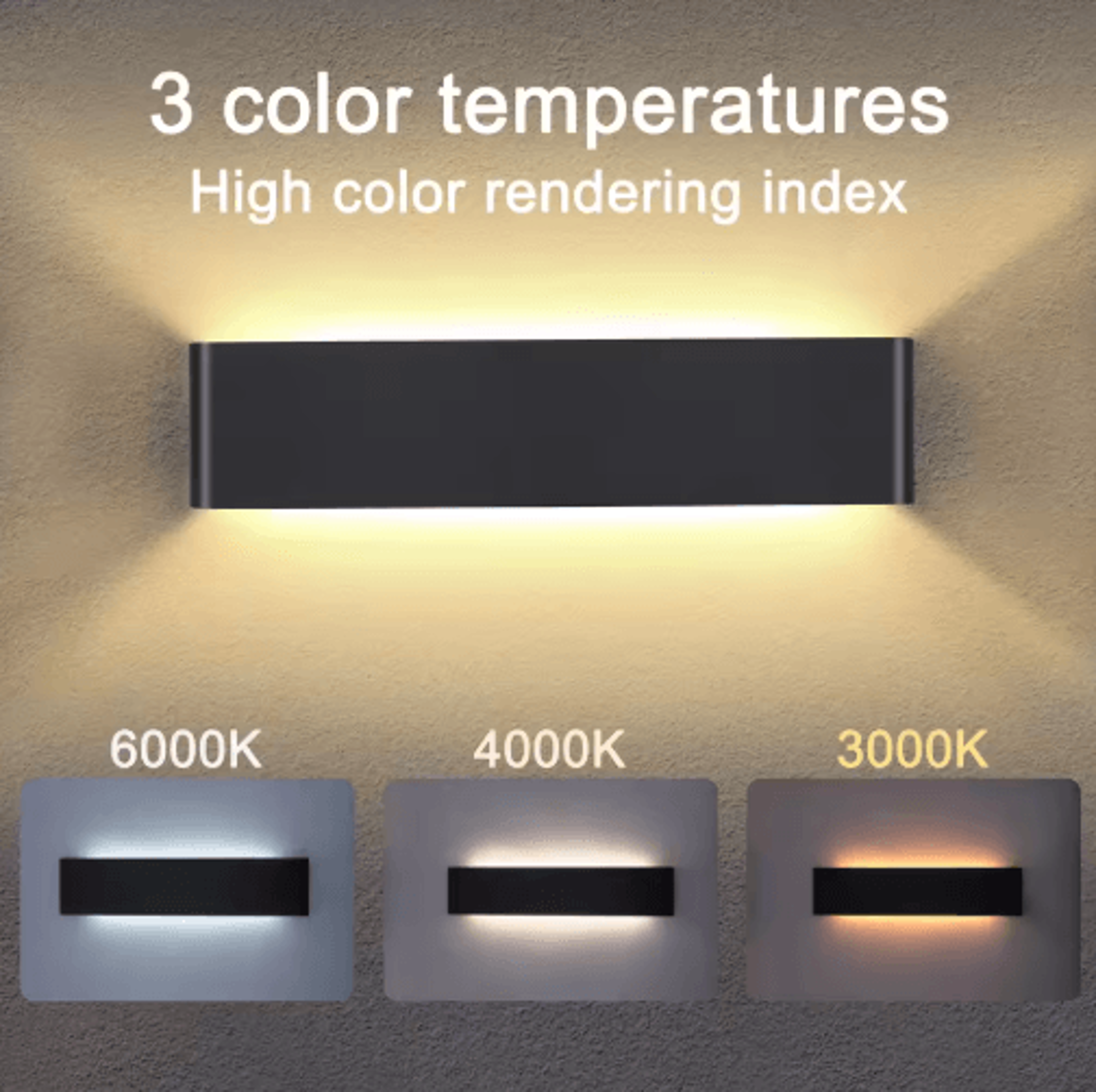 16W Modern LED Wall Lamp  24G Remote Control Dimmable Indoor Wall Light 110V260V 7