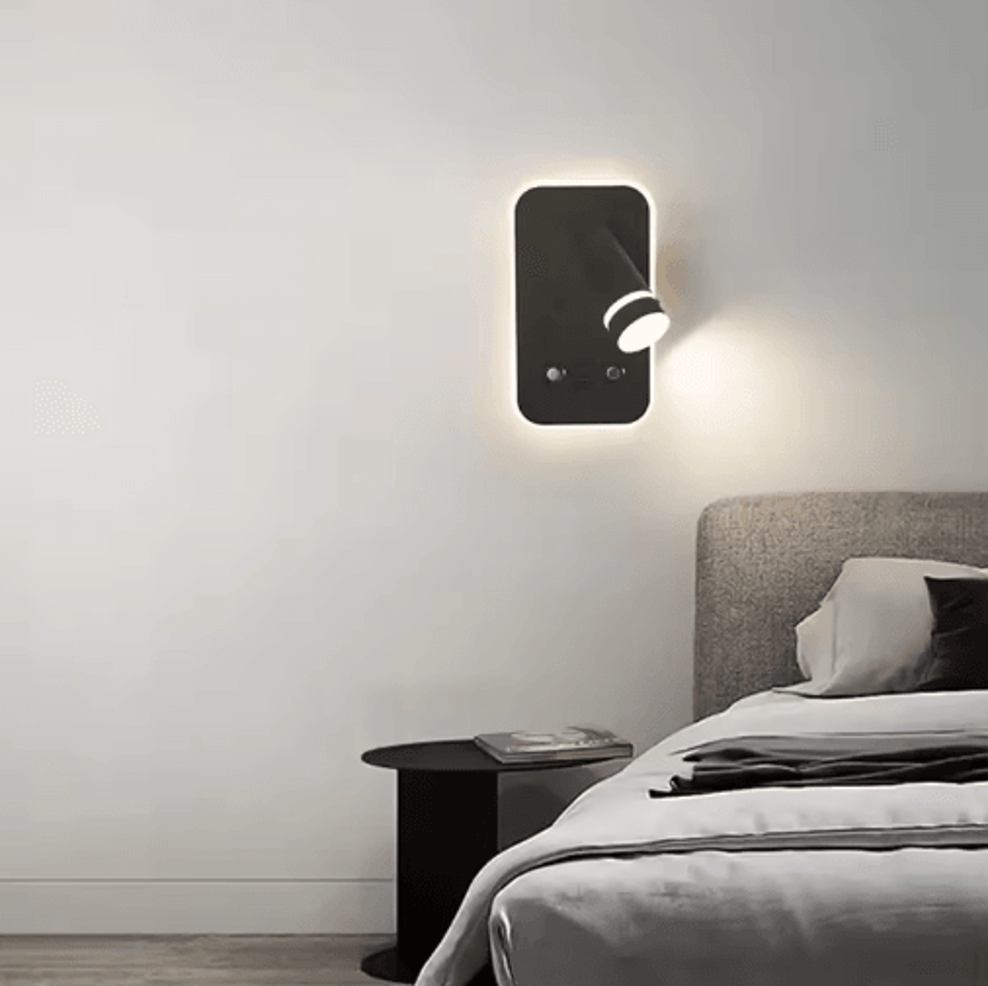 Saiyun Rechargeable LED Wall Spotlight  USB Cordless Bedside Reading  Indoor Accent Light 18