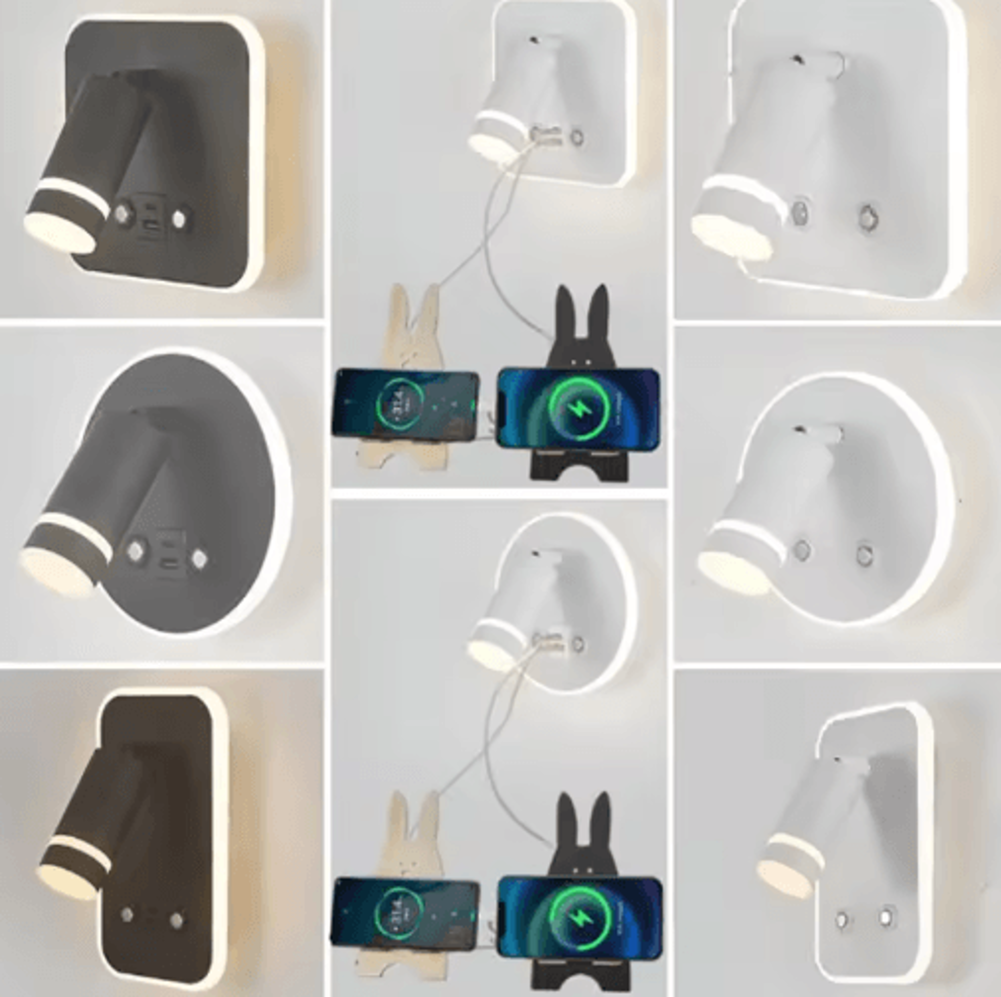 Saiyun Rechargeable LED Wall Spotlight  USB Cordless Bedside Reading  Indoor Accent Light 19