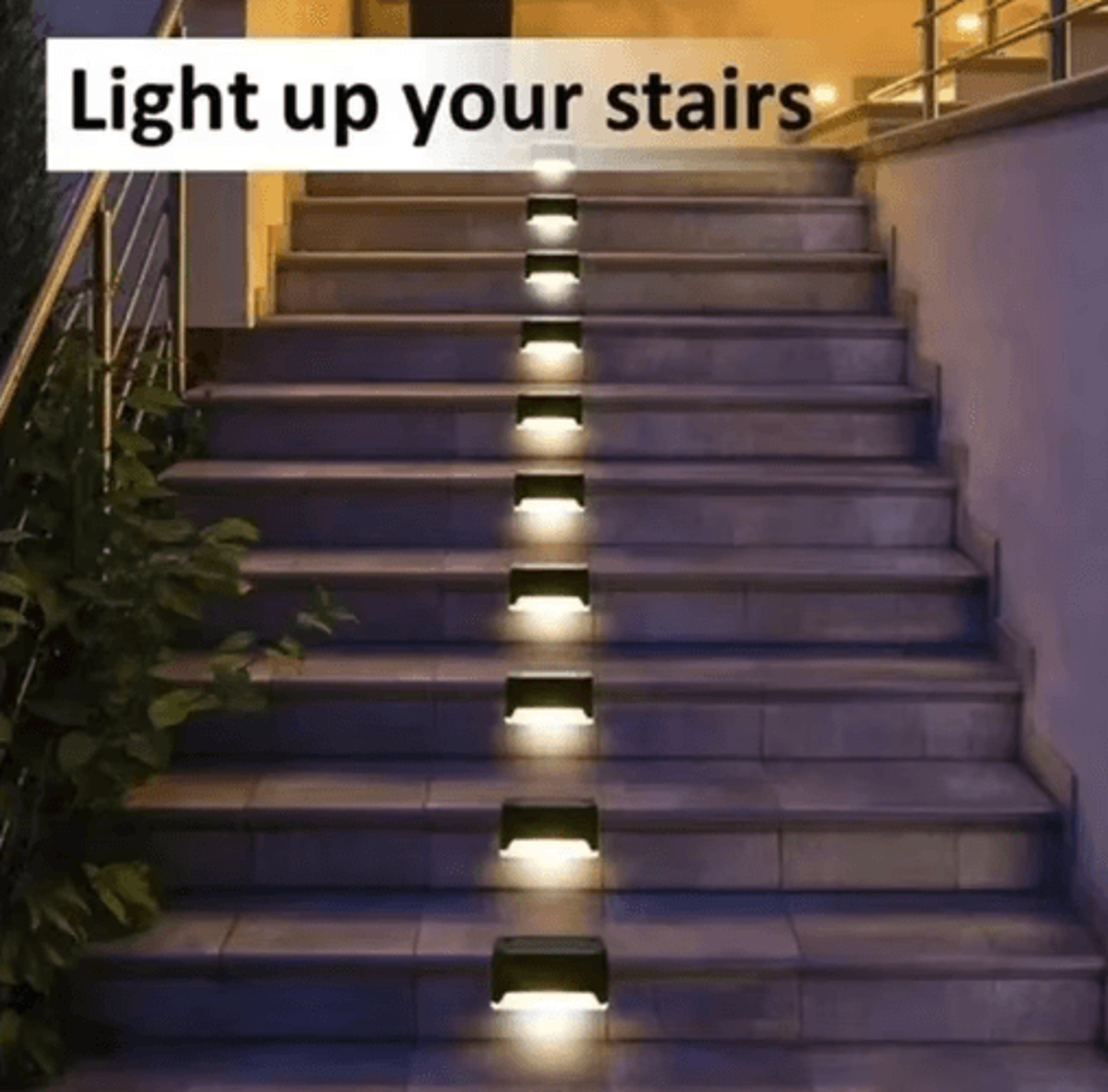 Solar LED Step Lights  14812Pack Waterproof Outdoor Deck Stair  Garden Lights 8