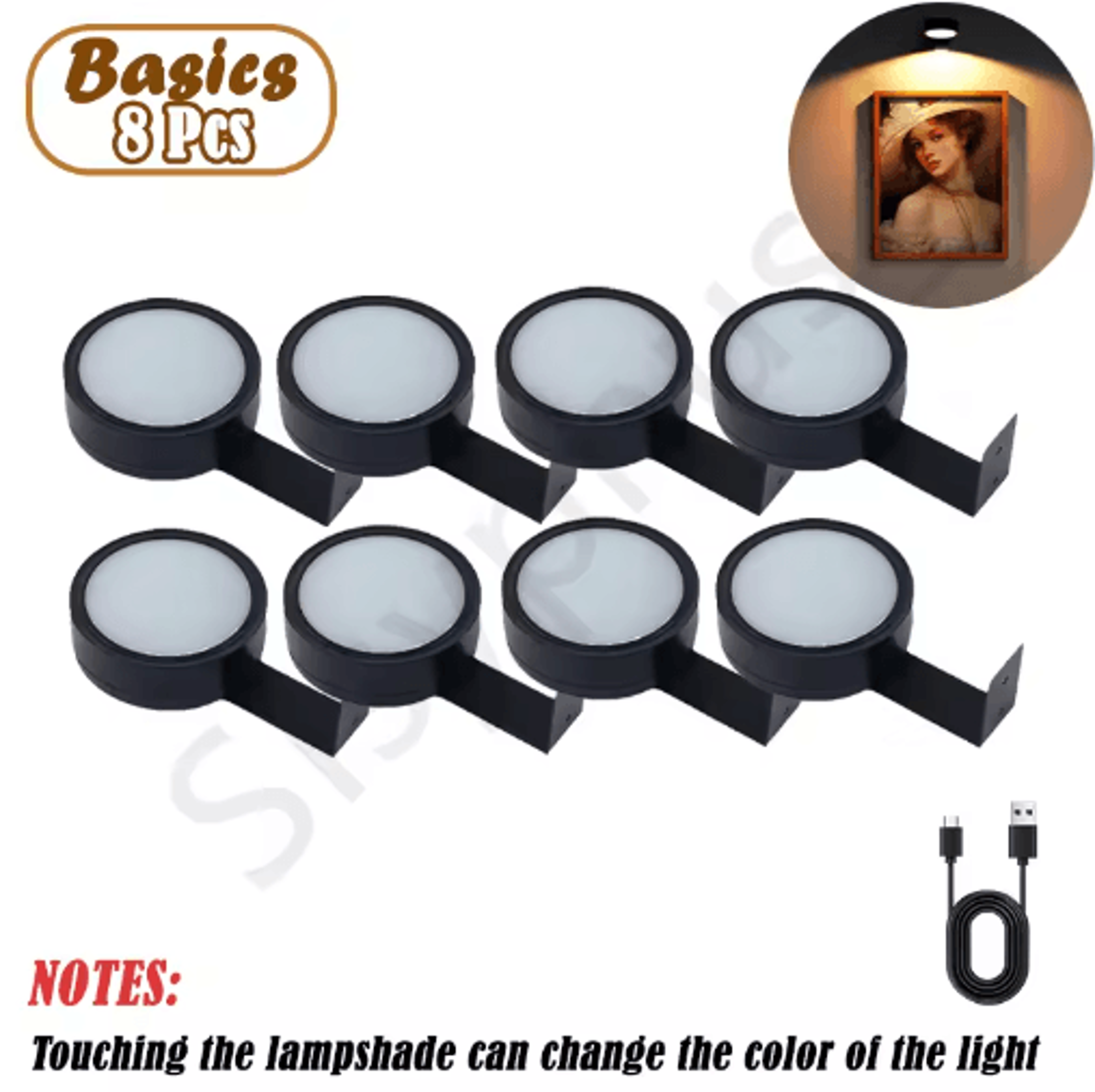 Rechargeable RGB Magnetic Art Light  2Style Wireless Dimmable LED Display Lamp With Remote Control 6
