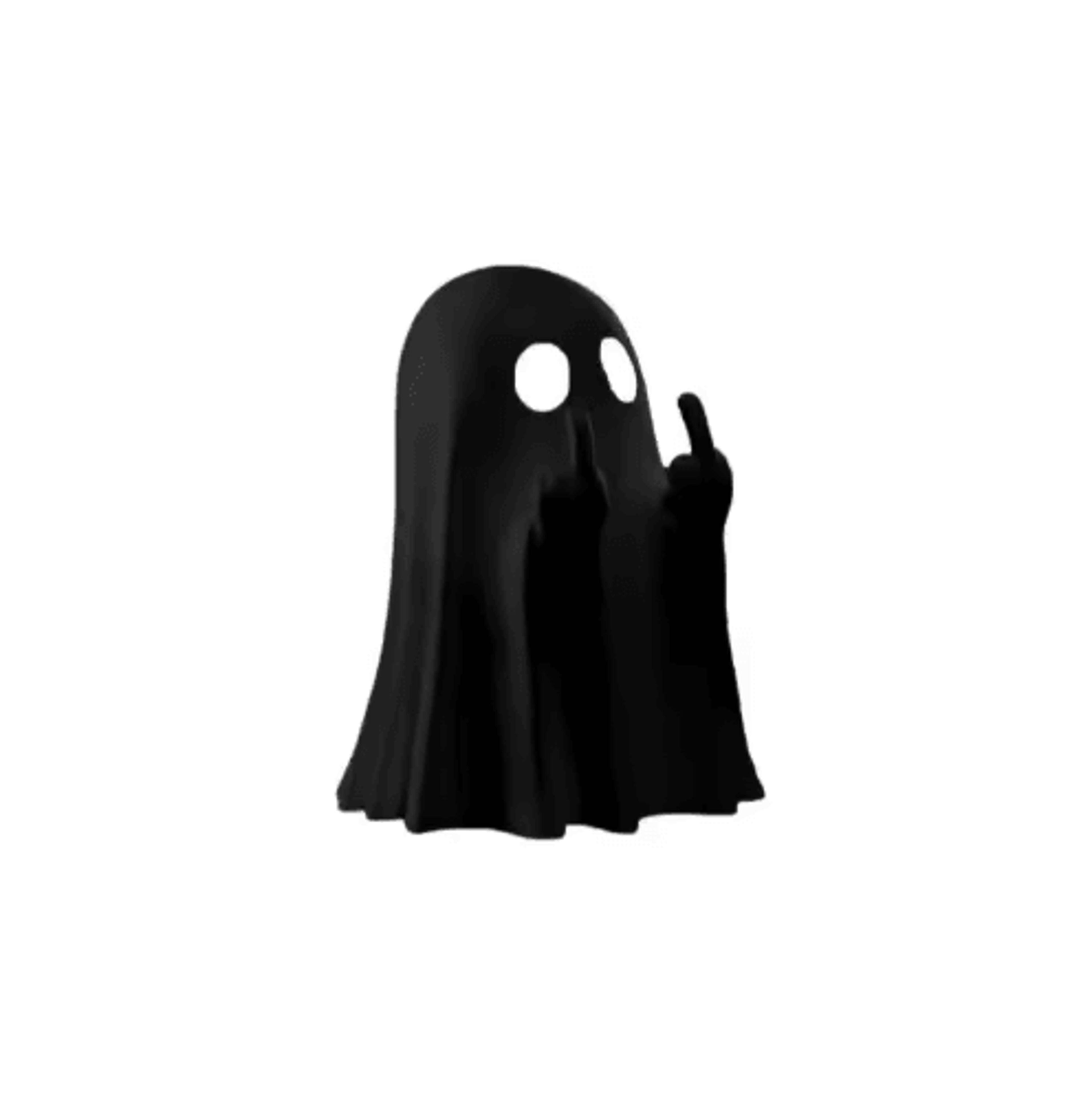 Halloween Middle Finger Ghost Statue  Funny Spooky Mini Figurine For Coffee Table  Home Decor 1