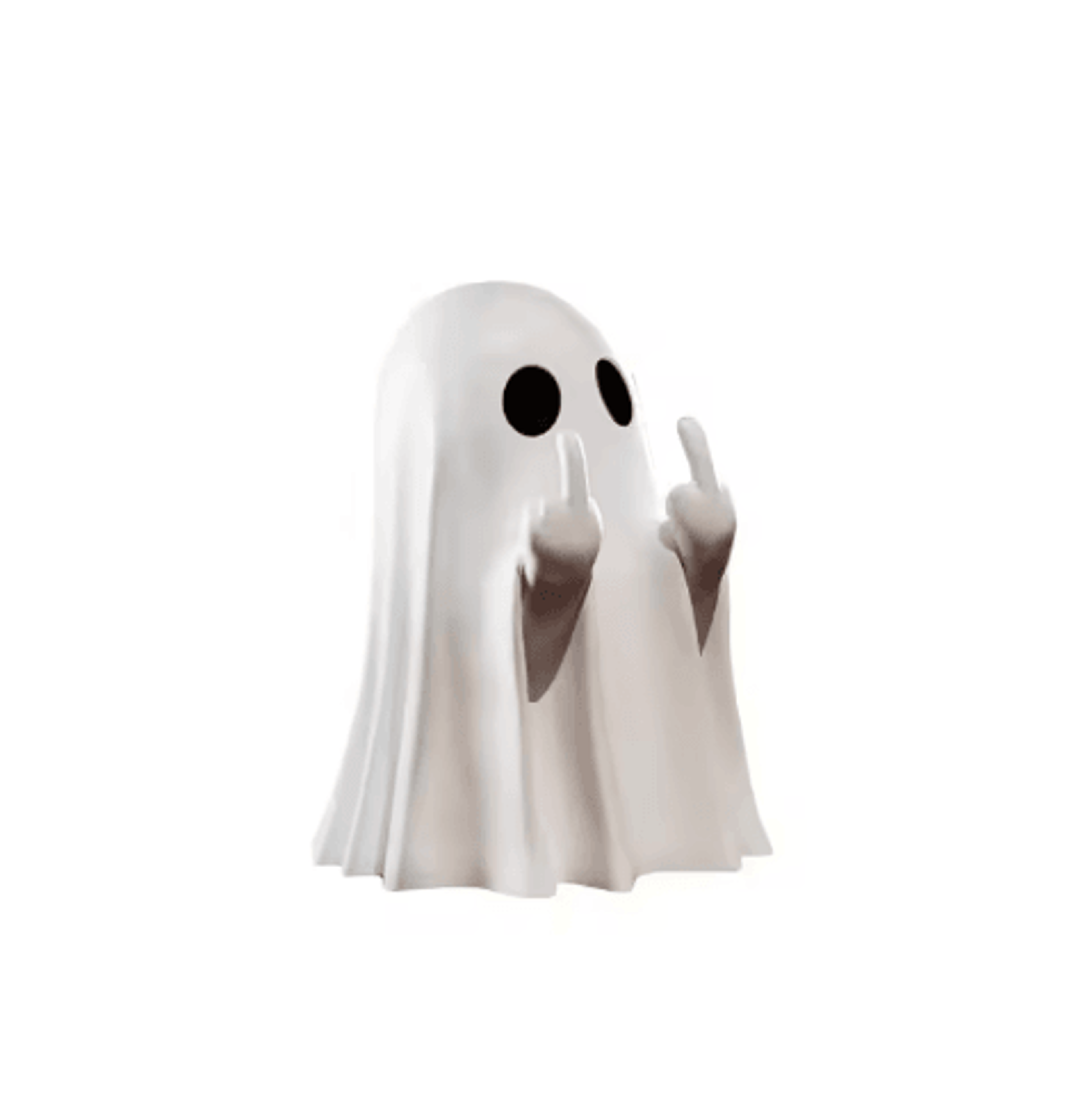 Halloween Middle Finger Ghost Statue  Funny Spooky Mini Figurine For Coffee Table  Home Decor 2