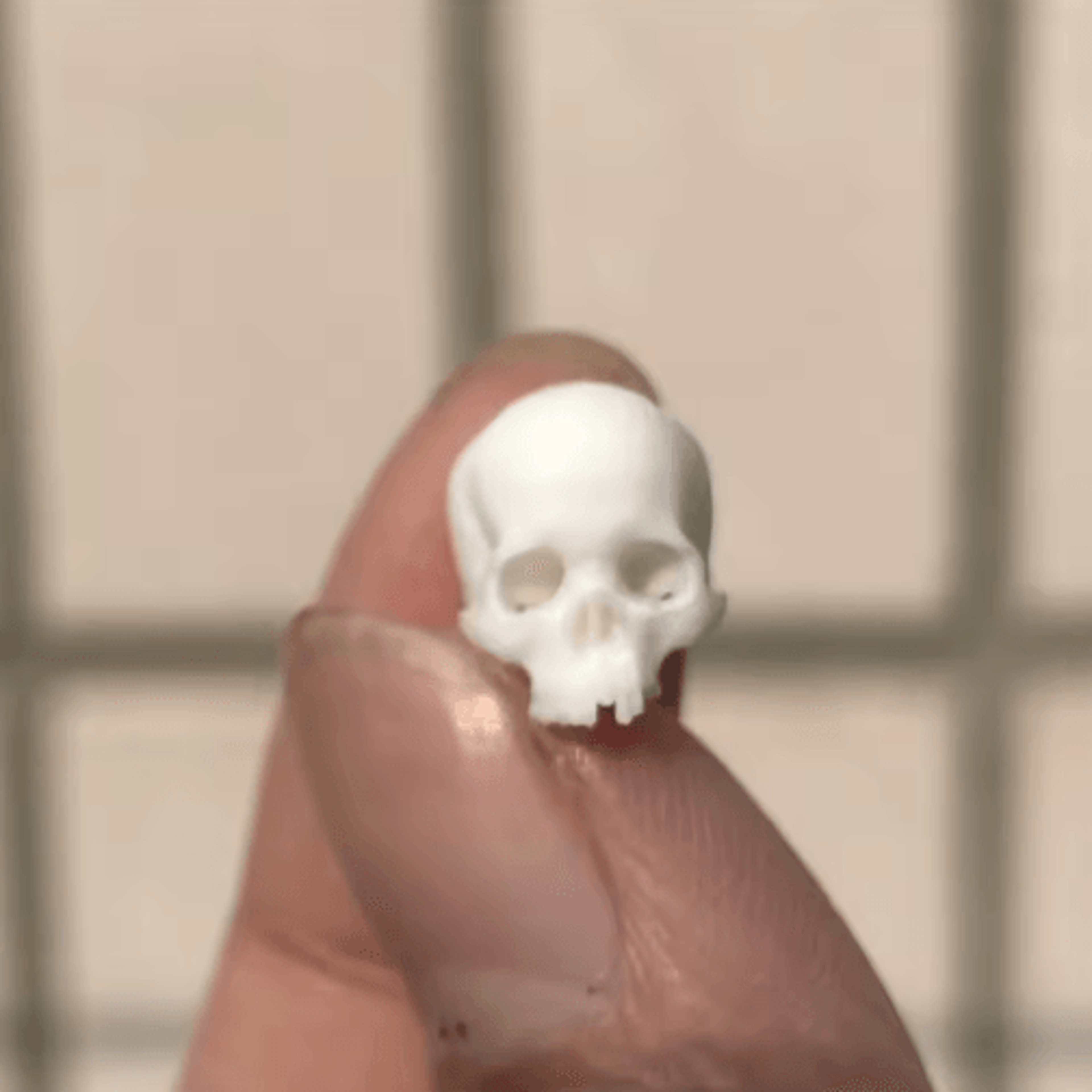 Mini Skull Halloween Decoration  Realistic Miniature Skeleton Model For Dollhouse Plants  Displays 3